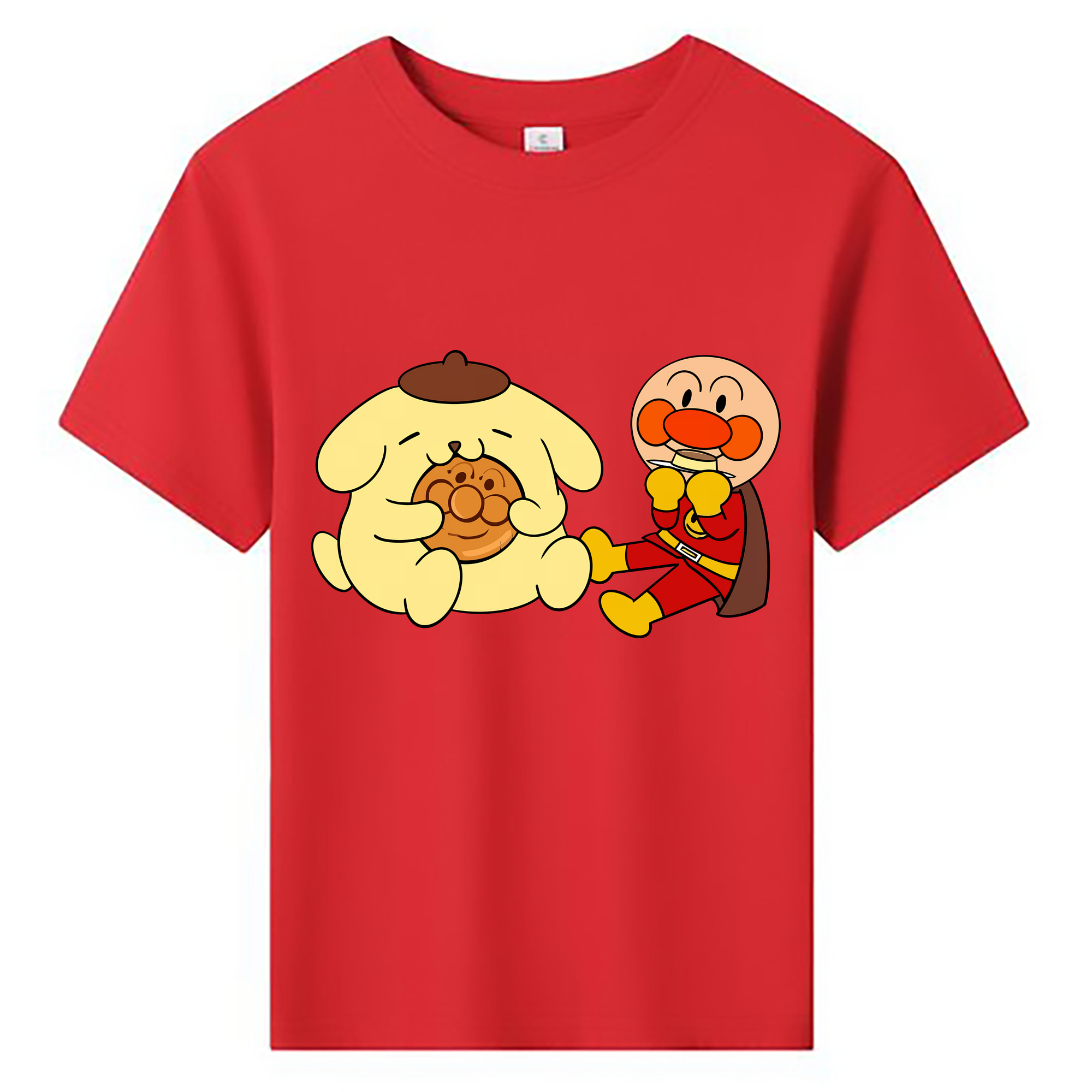 （画像用） アンパンマン Anpanman 綿100％キッズTシャツ（フロントプリント）