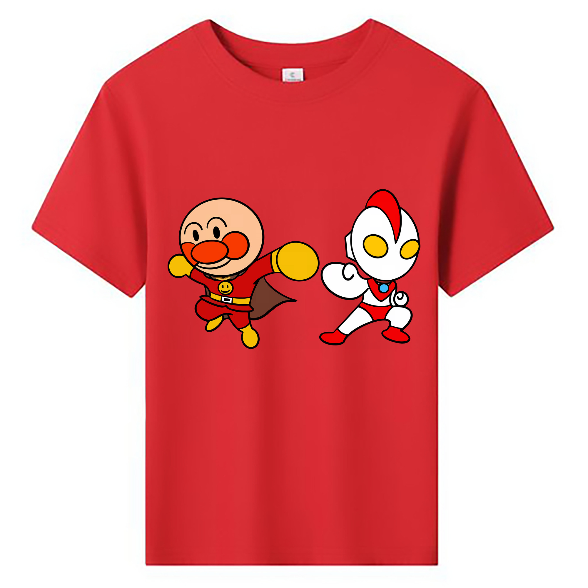（画像用） アンパンマン Anpanman 綿100％キッズTシャツ（フロントプリント）