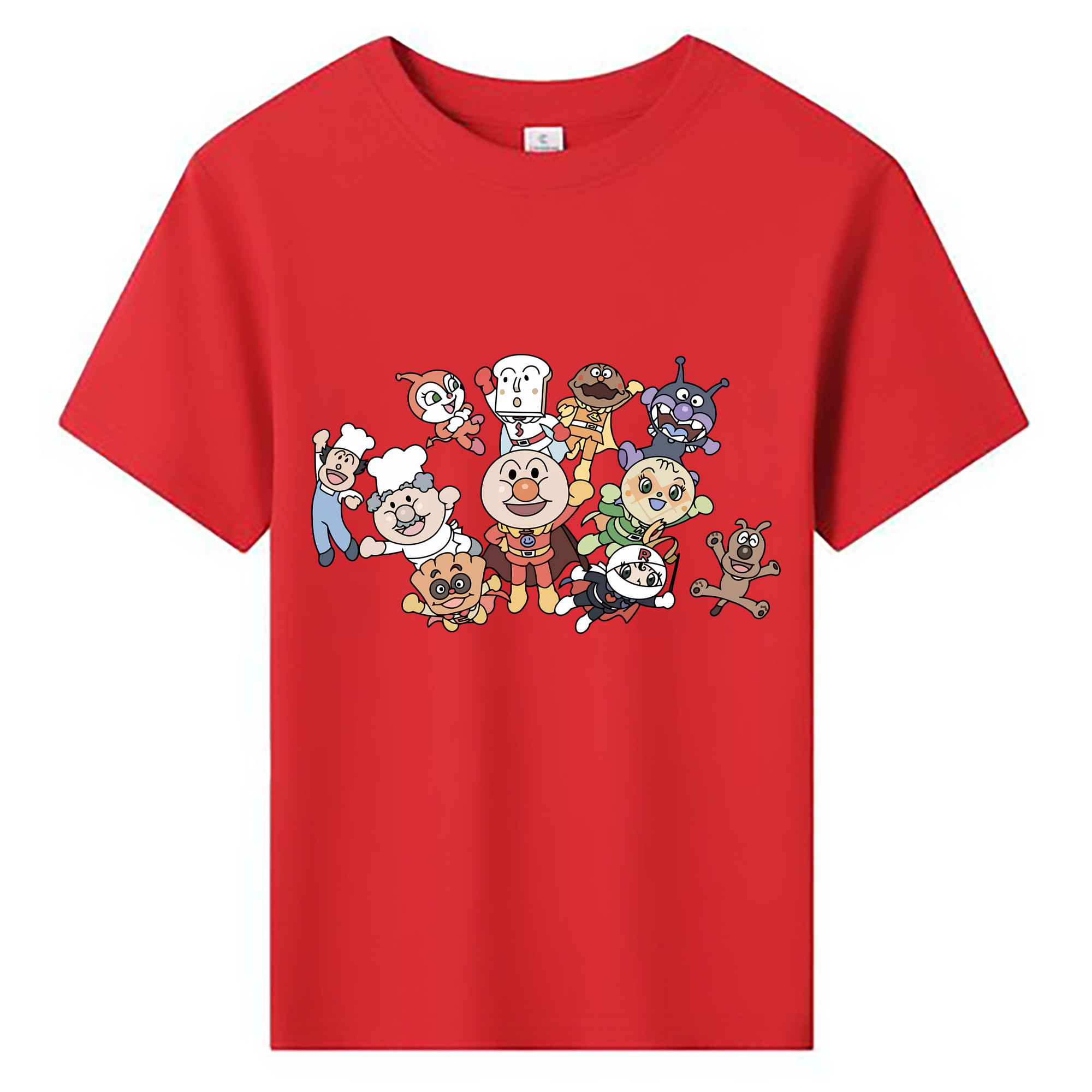 （画像用） アンパンマン Anpanman 綿100％キッズTシャツ（フロントプリント）