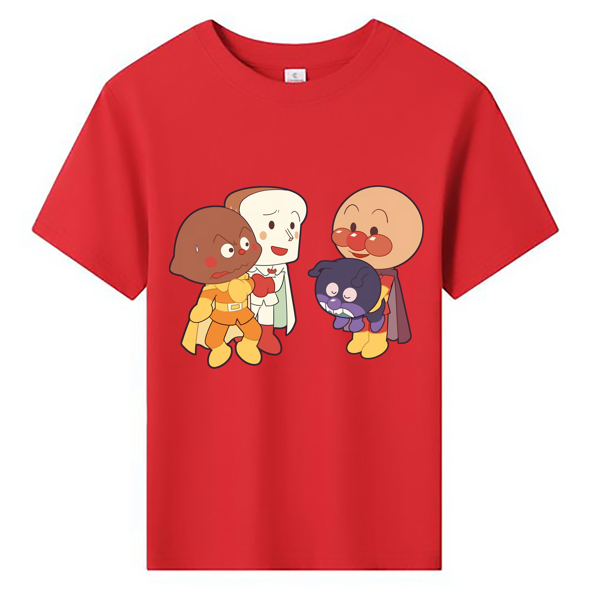 （画像用） アンパンマン Anpanman 綿100％キッズTシャツ（フロントプリント）