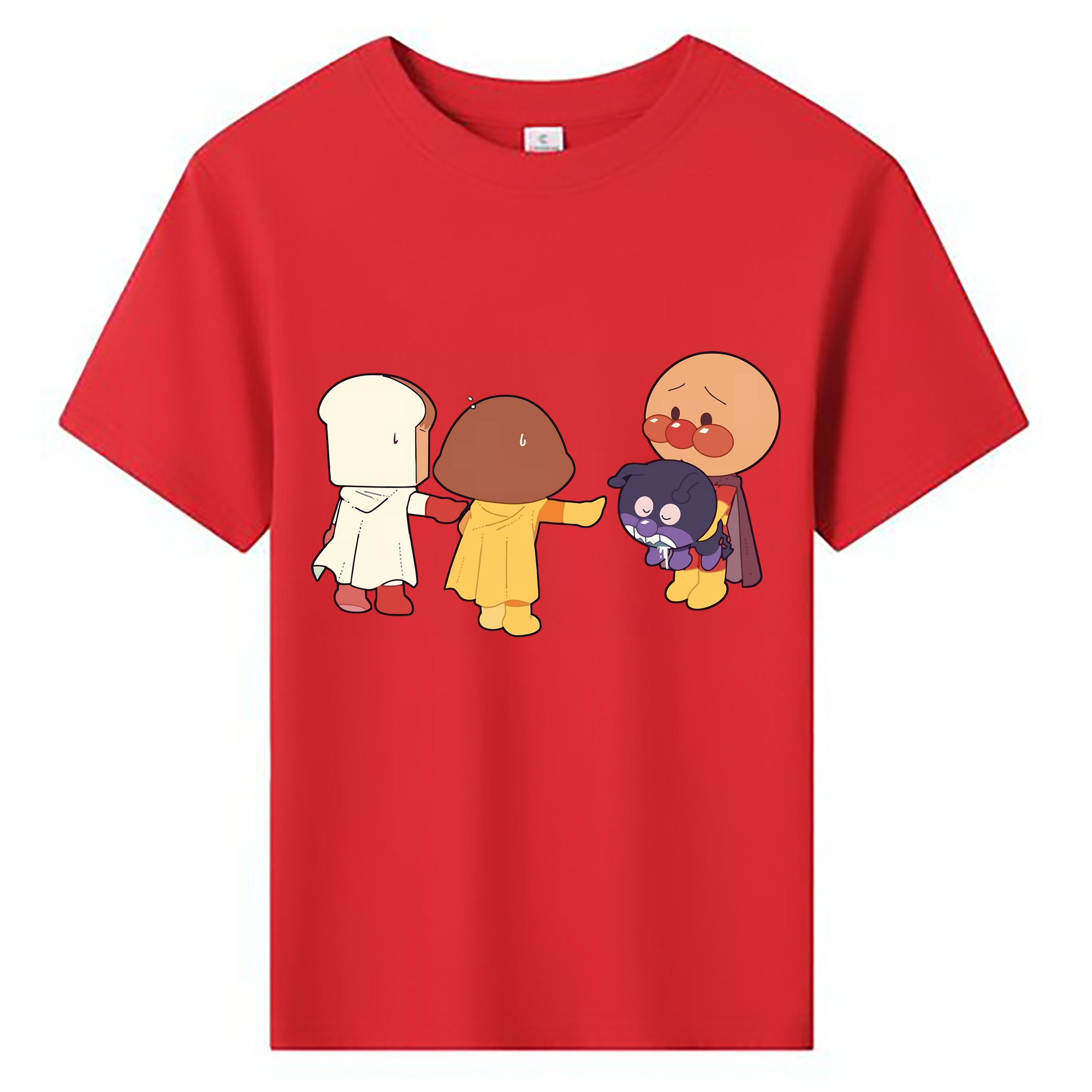 （画像用） アンパンマン Anpanman 綿100％キッズTシャツ（フロントプリント）
