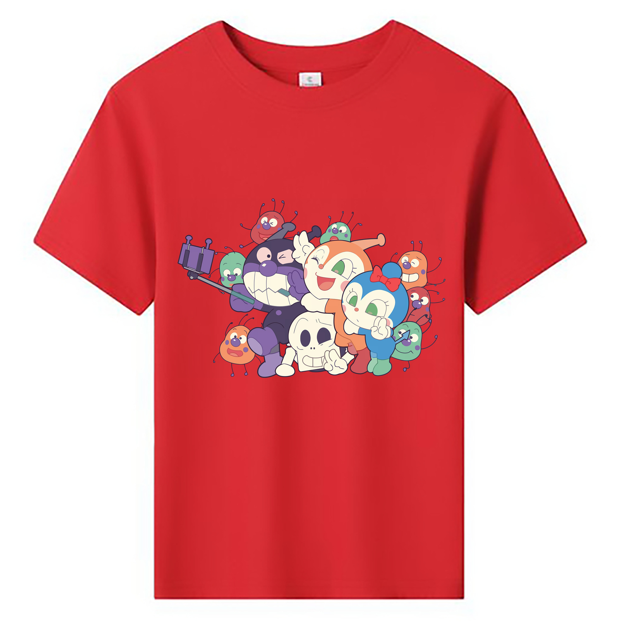 （画像用） アンパンマン Anpanman 綿100％キッズTシャツ（フロントプリント）