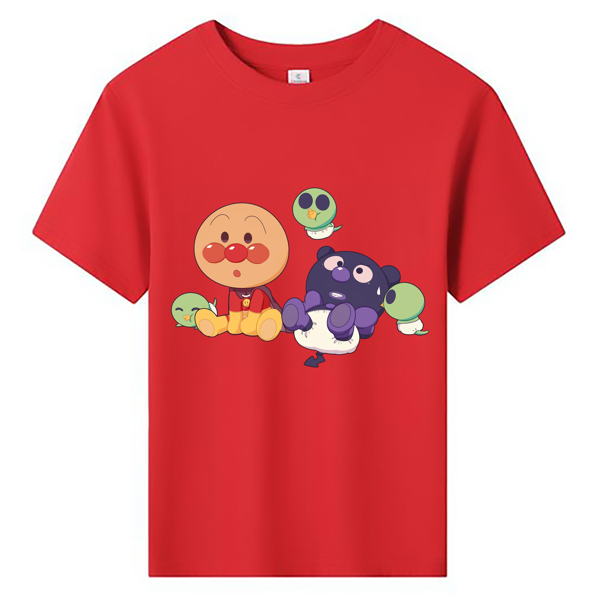 （画像用） アンパンマン Anpanman 綿100％キッズTシャツ（フロントプリント）