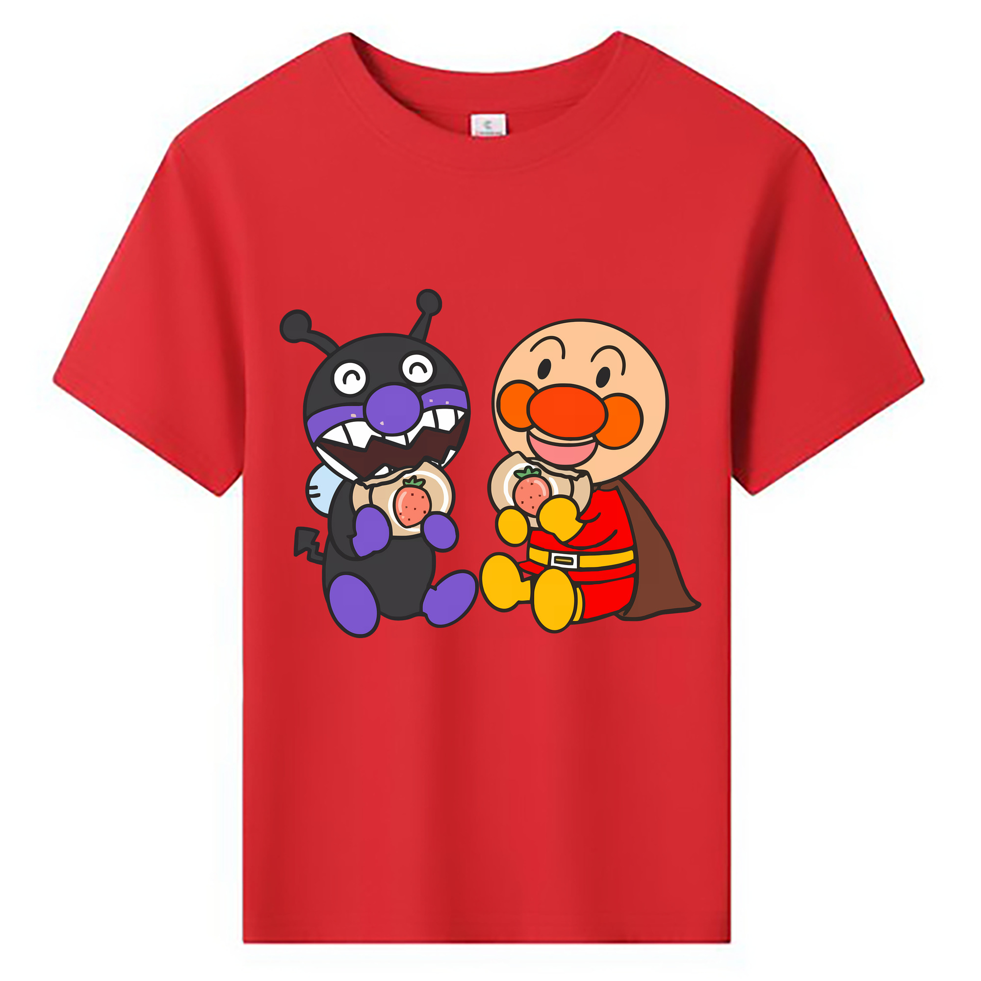 （画像用） アンパンマン Anpanman 綿100％キッズTシャツ（フロントプリント）