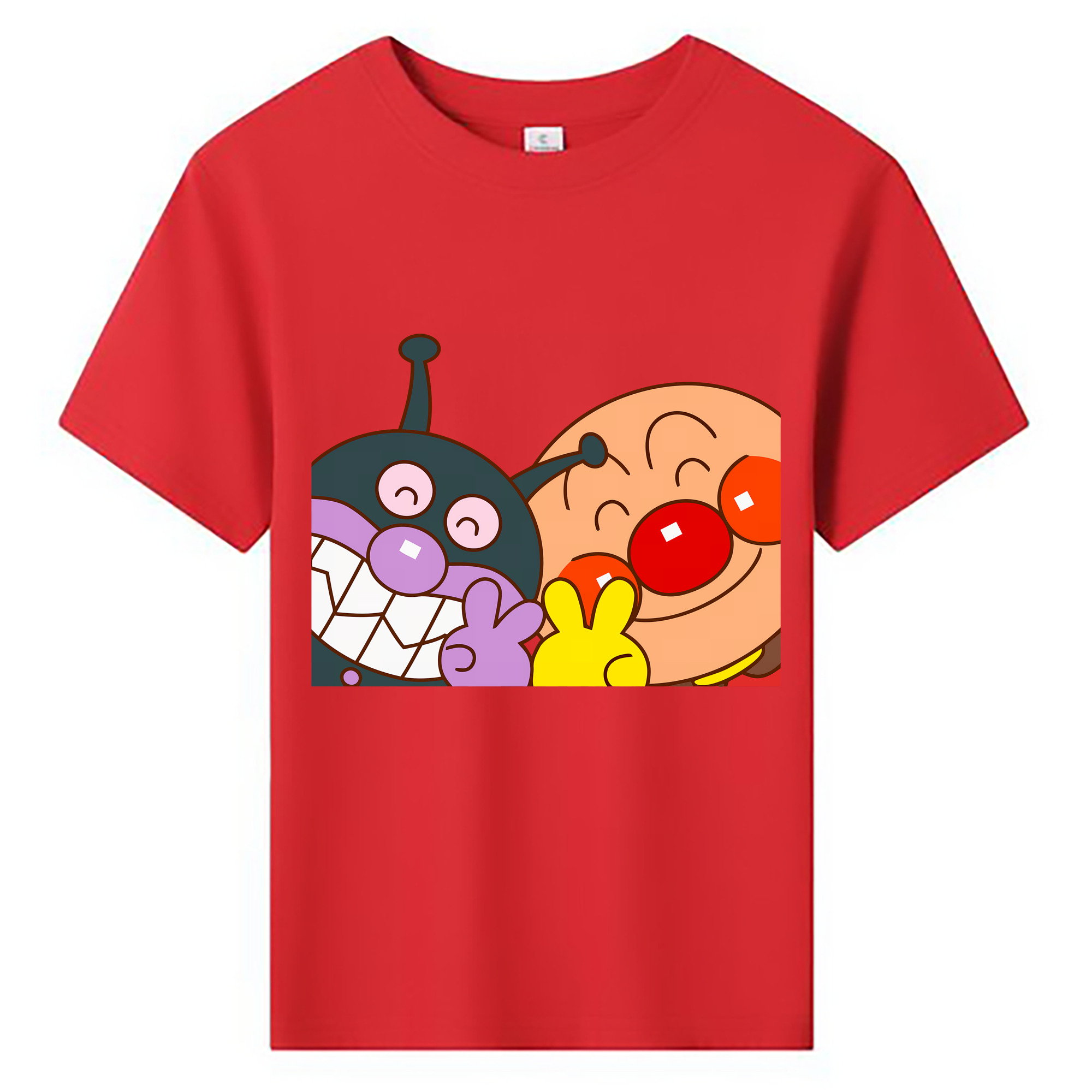 （画像用） アンパンマン Anpanman 綿100％キッズTシャツ（フロントプリント）