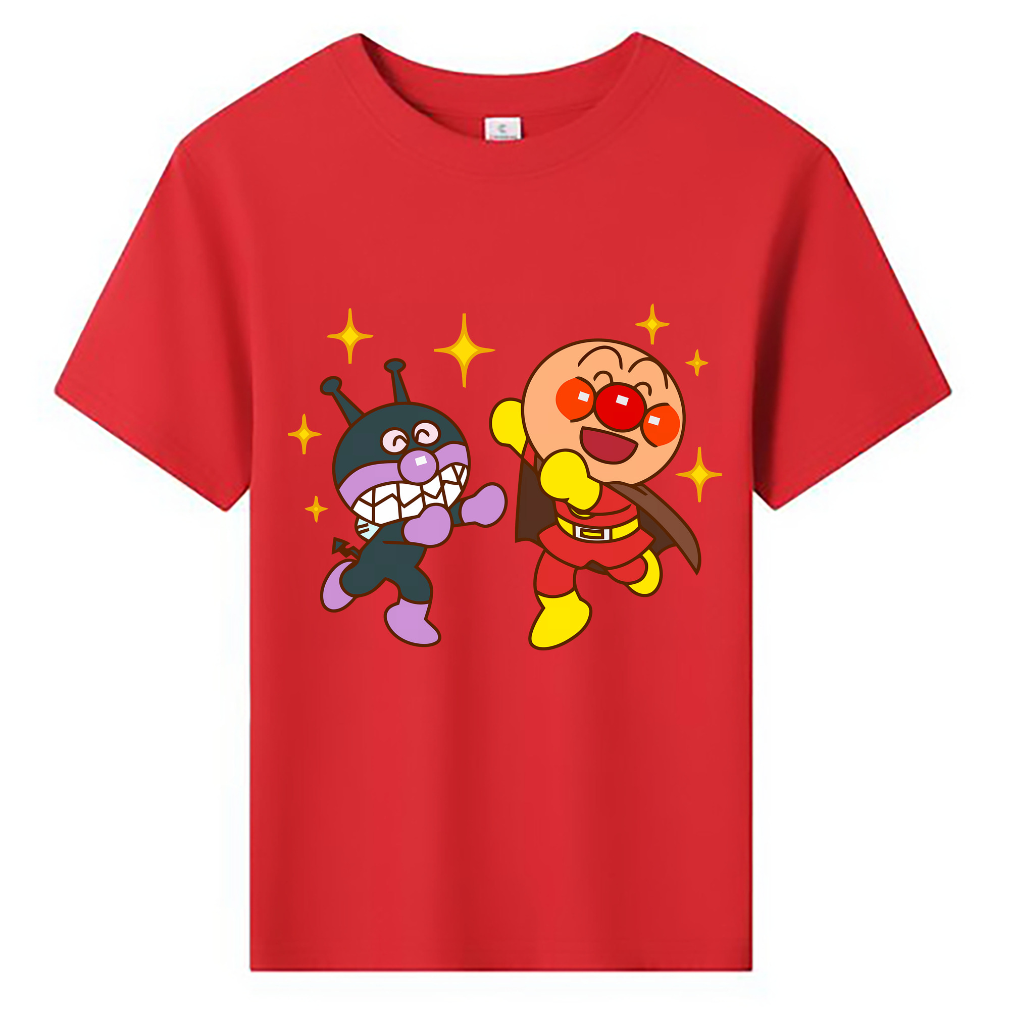 （画像用） アンパンマン Anpanman 綿100％キッズTシャツ（フロントプリント）