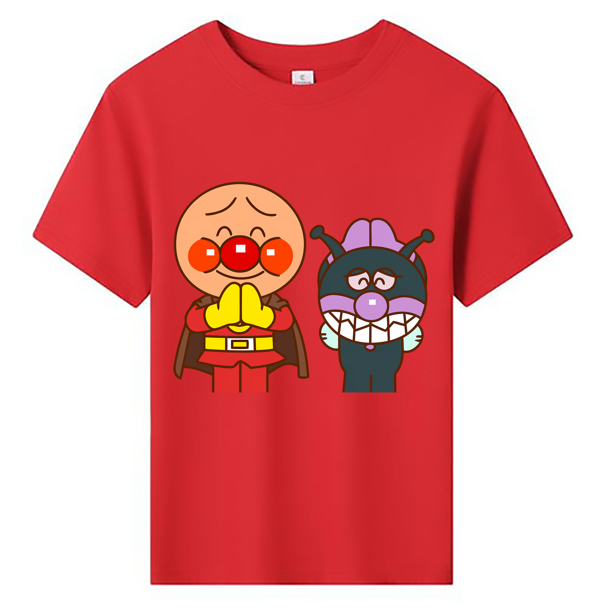 （画像用） アンパンマン Anpanman 綿100％キッズTシャツ（フロントプリント）