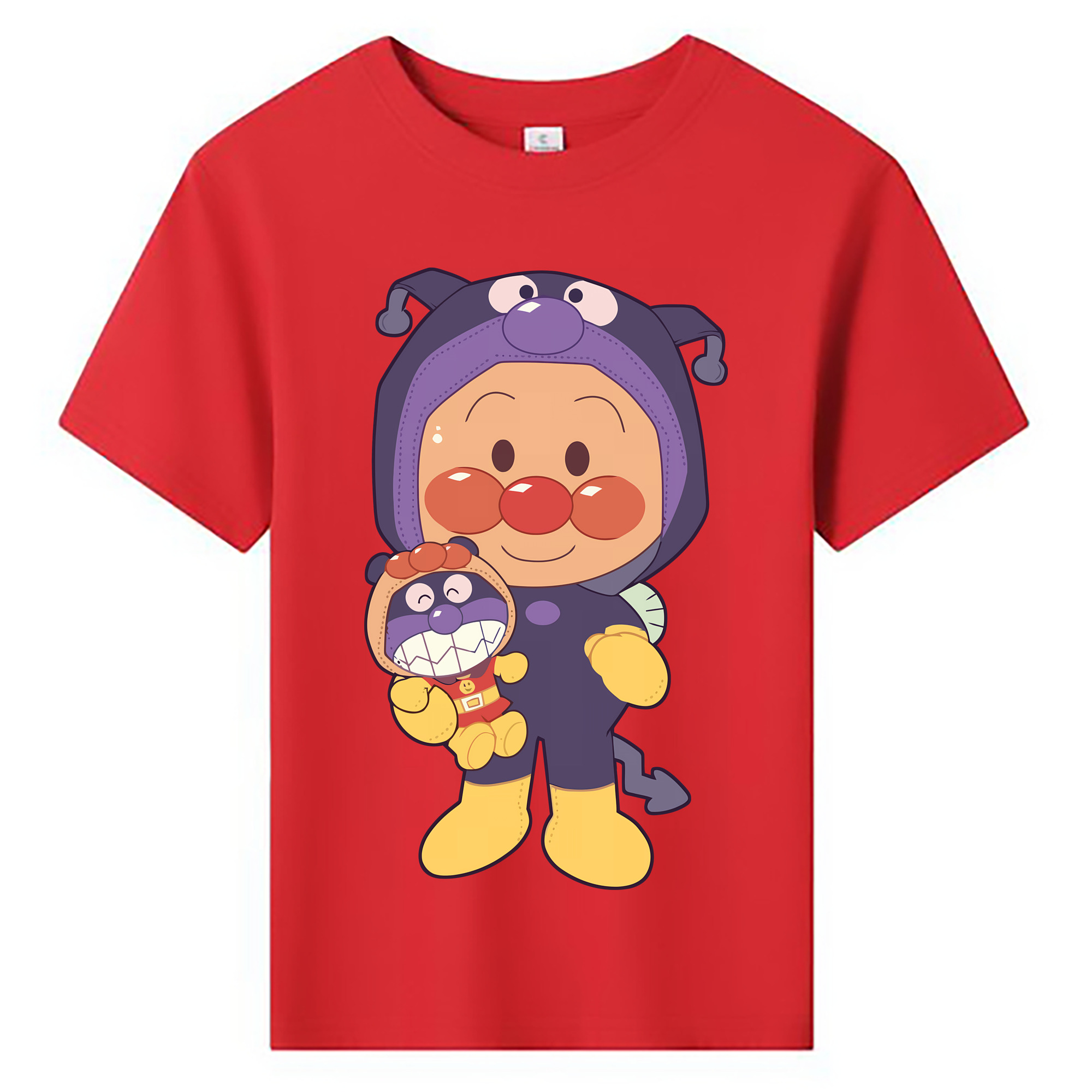 （画像用） アンパンマン Anpanman 綿100％キッズTシャツ（フロントプリント）