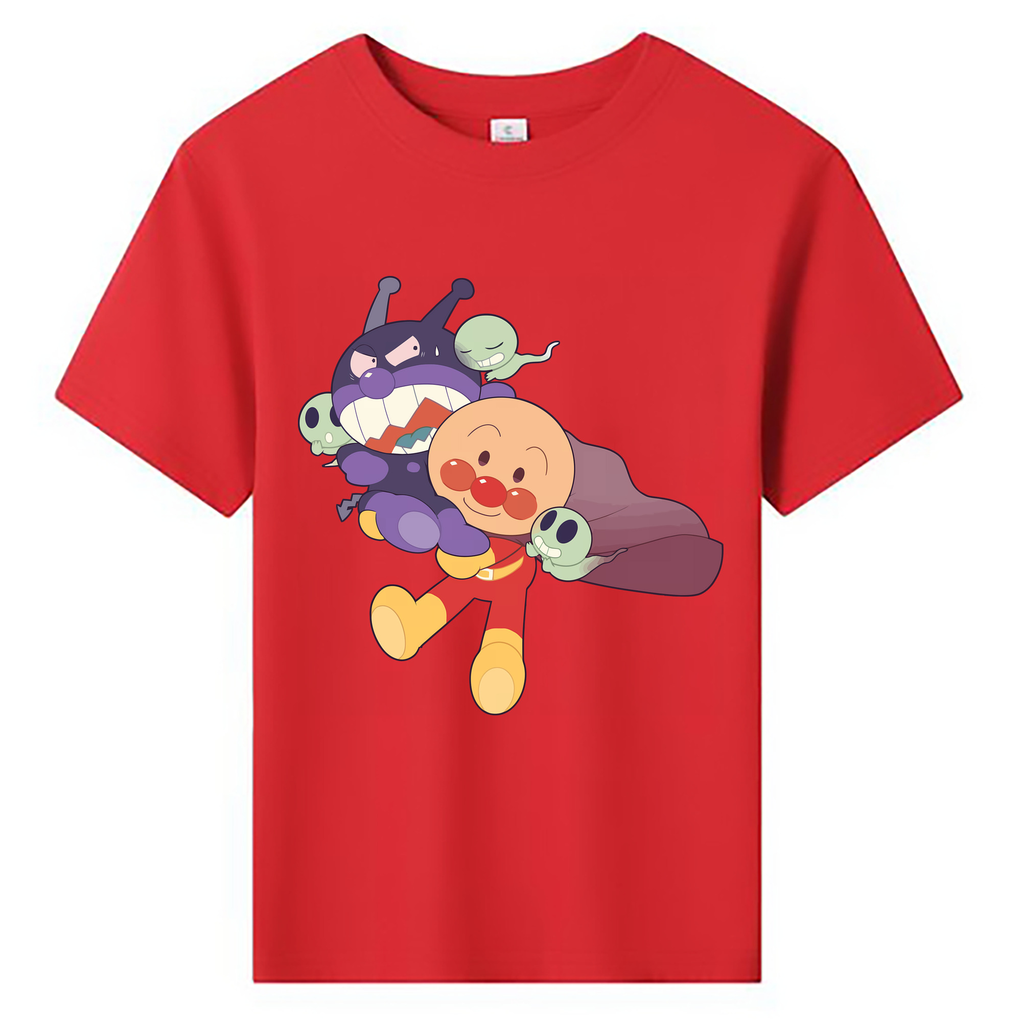 （画像用） アンパンマン Anpanman 綿100％キッズTシャツ（フロントプリント）