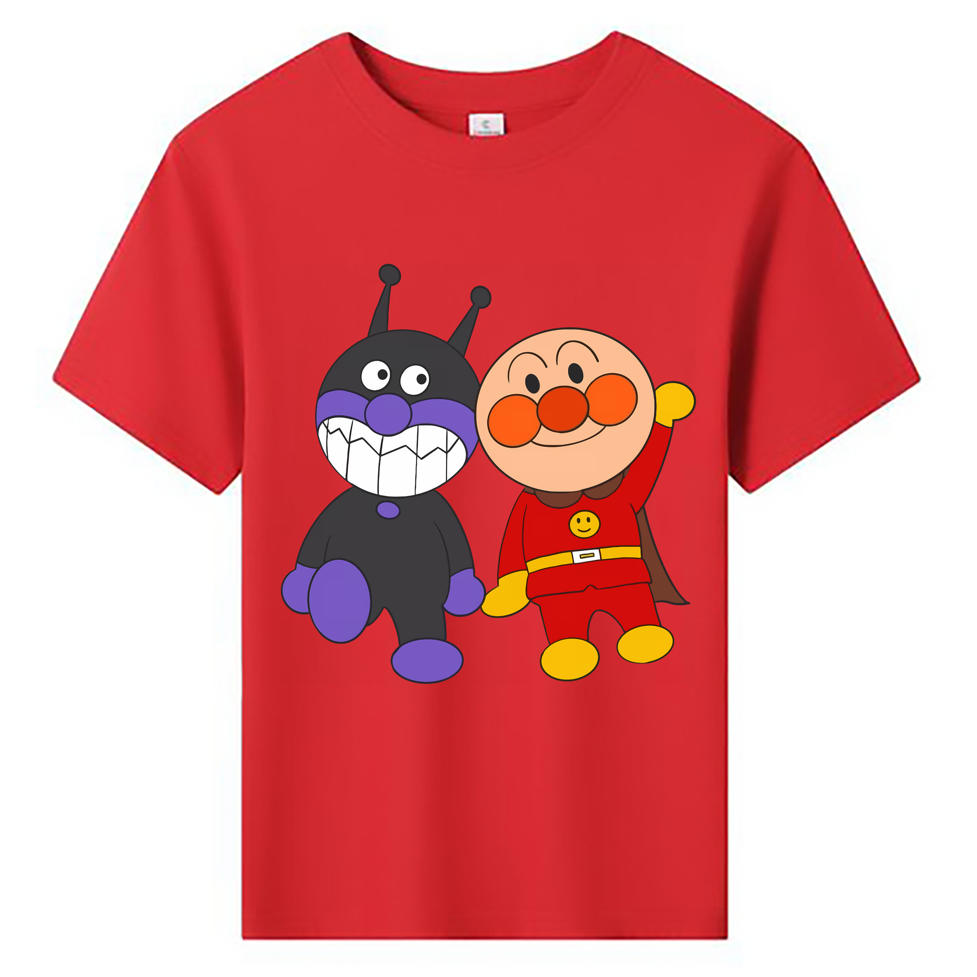（画像用） アンパンマン Anpanman 綿100％キッズTシャツ（フロントプリント）
