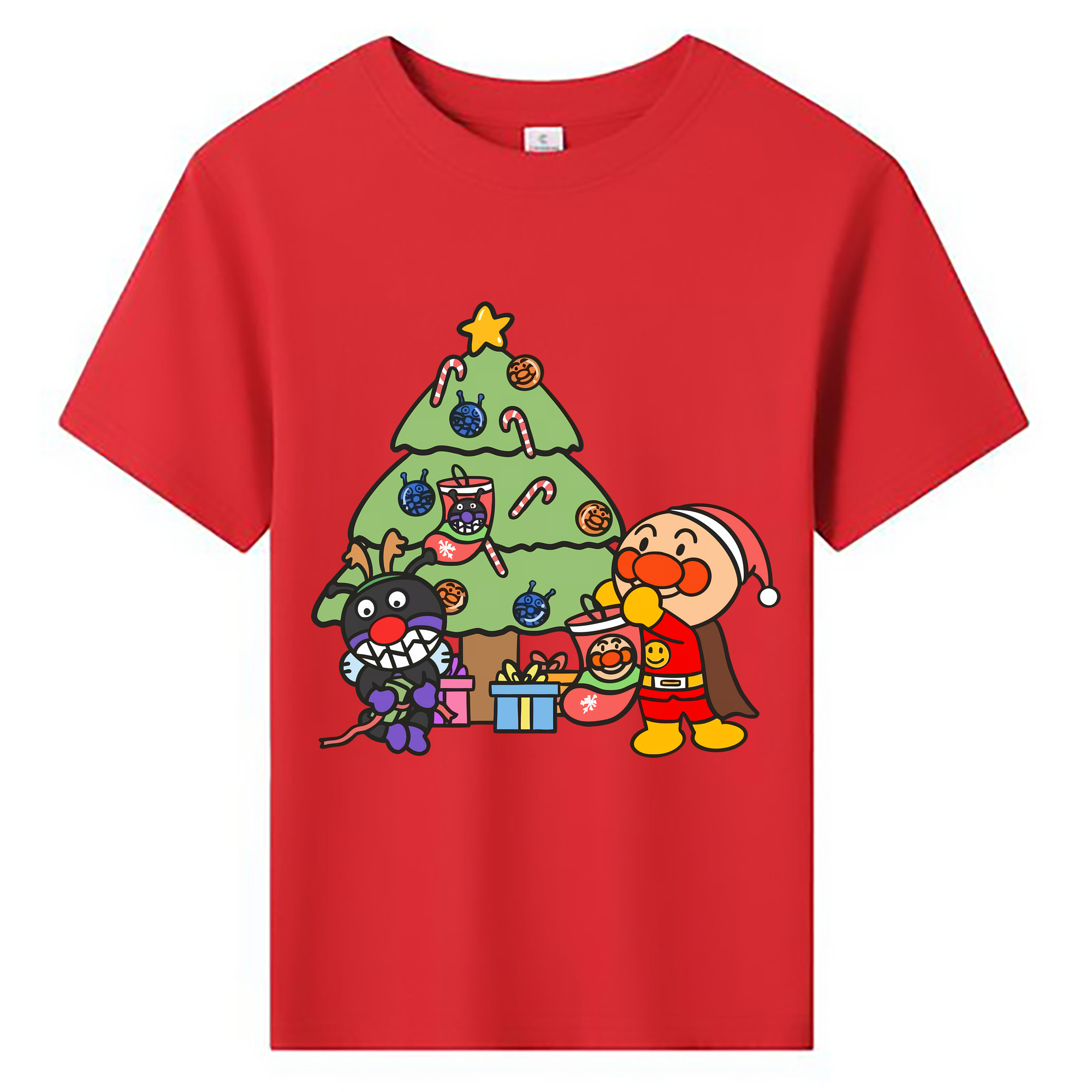 （画像用） アンパンマン Anpanman 綿100％キッズTシャツ（フロントプリント）