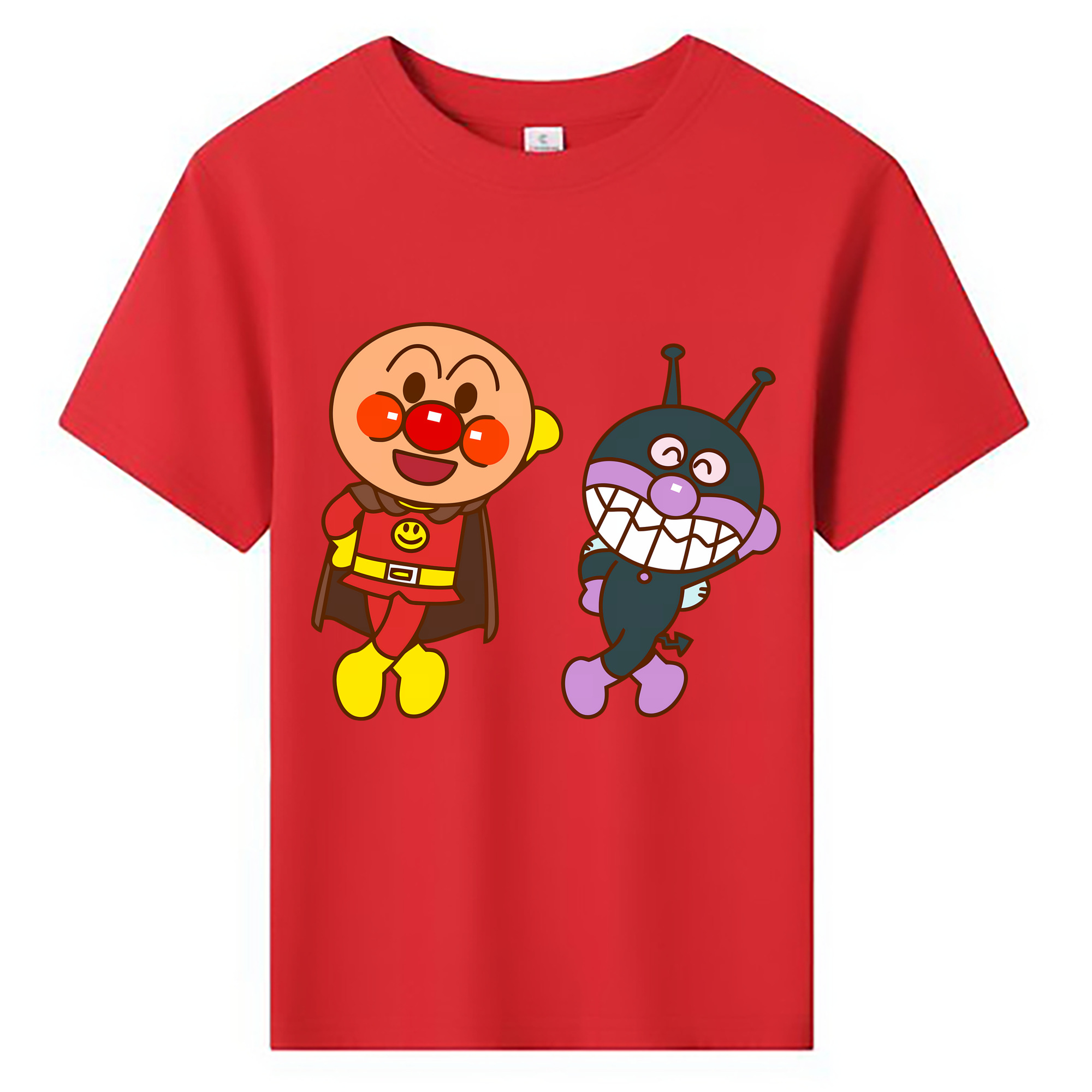 （画像用） アンパンマン Anpanman 綿100％キッズTシャツ（フロントプリント）