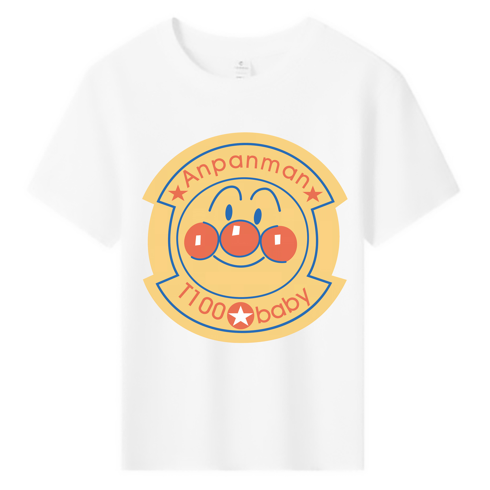 （画像用） アンパンマン Anpanman 綿100％キッズTシャツ（フロントプリント）