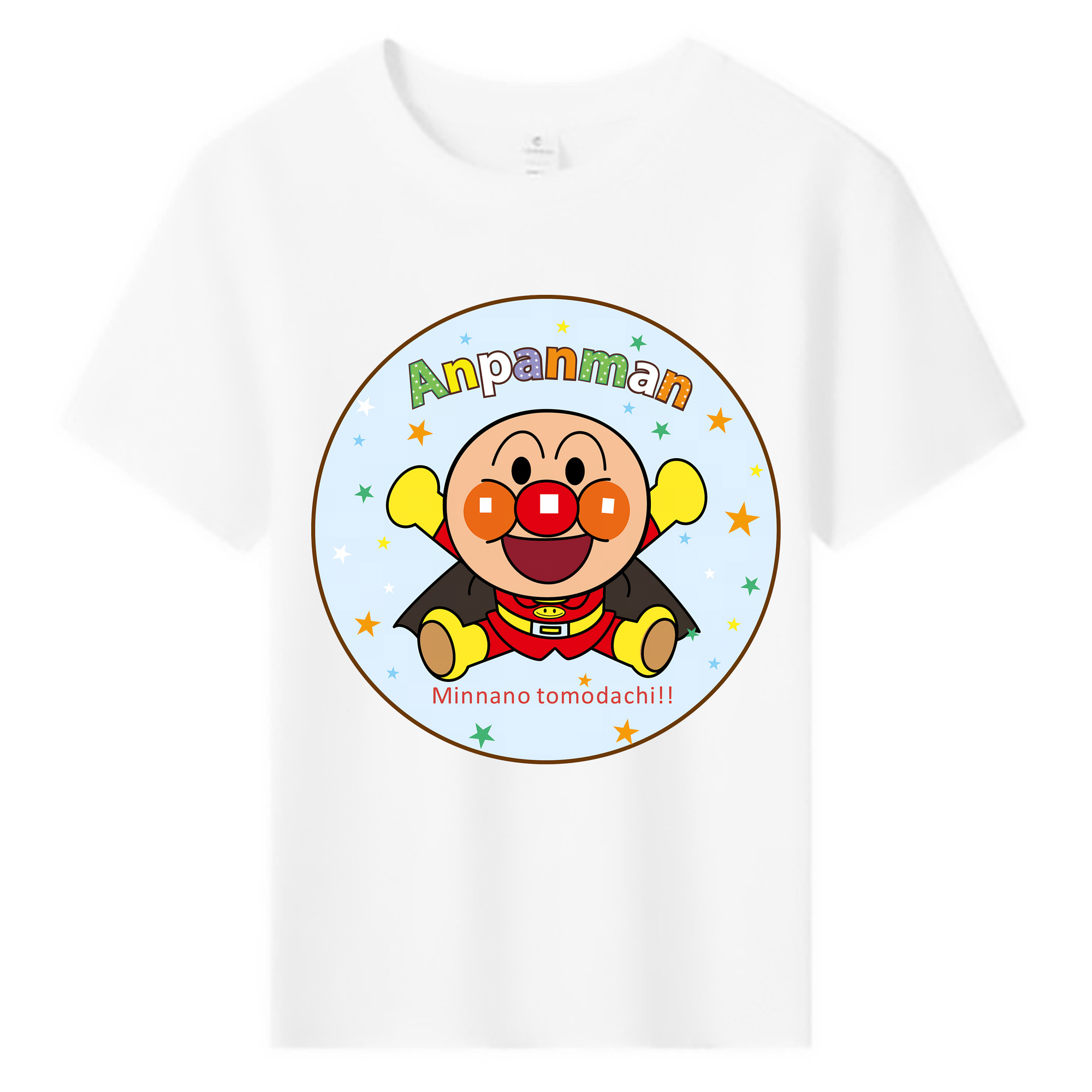 （画像用） アンパンマン Anpanman 綿100％キッズTシャツ（フロントプリント）