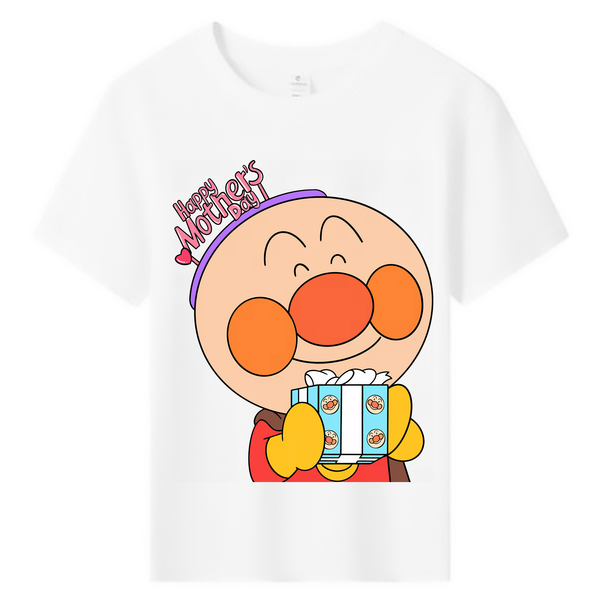 （画像用） アンパンマン Anpanman 綿100％キッズTシャツ（フロントプリント）