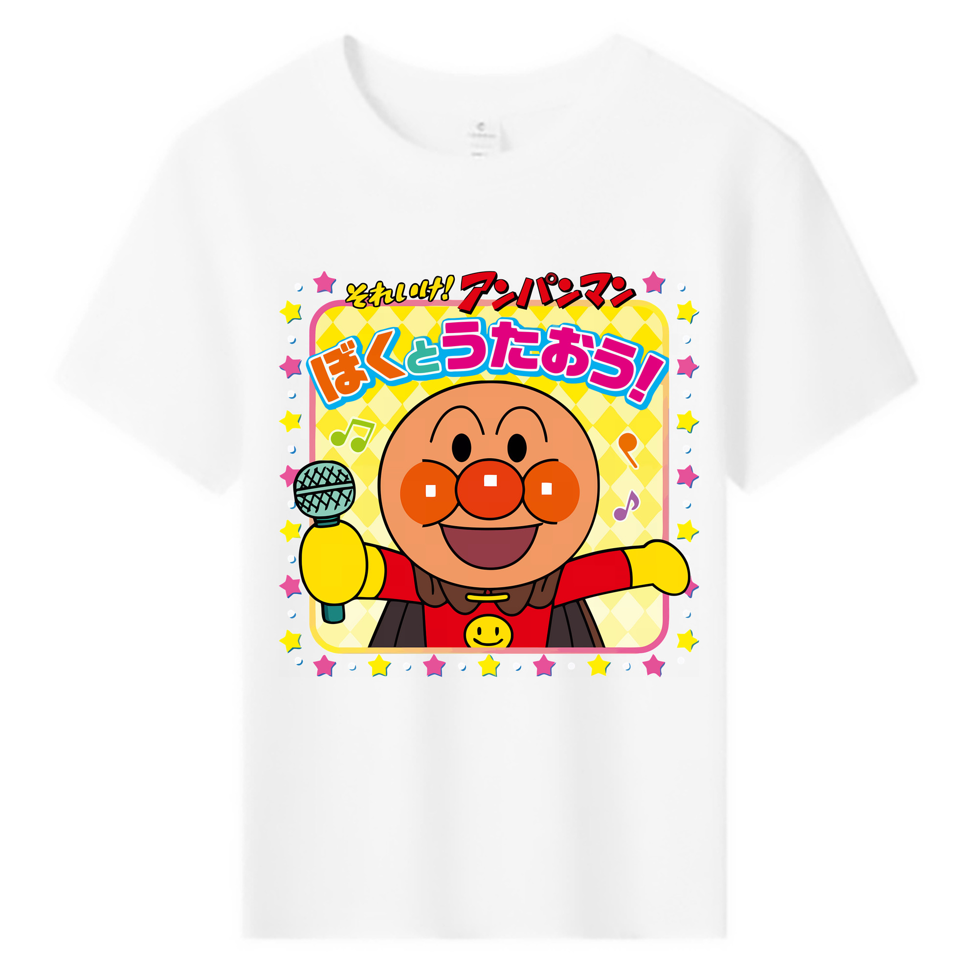 （画像用） アンパンマン Anpanman 綿100％キッズTシャツ（フロントプリント）