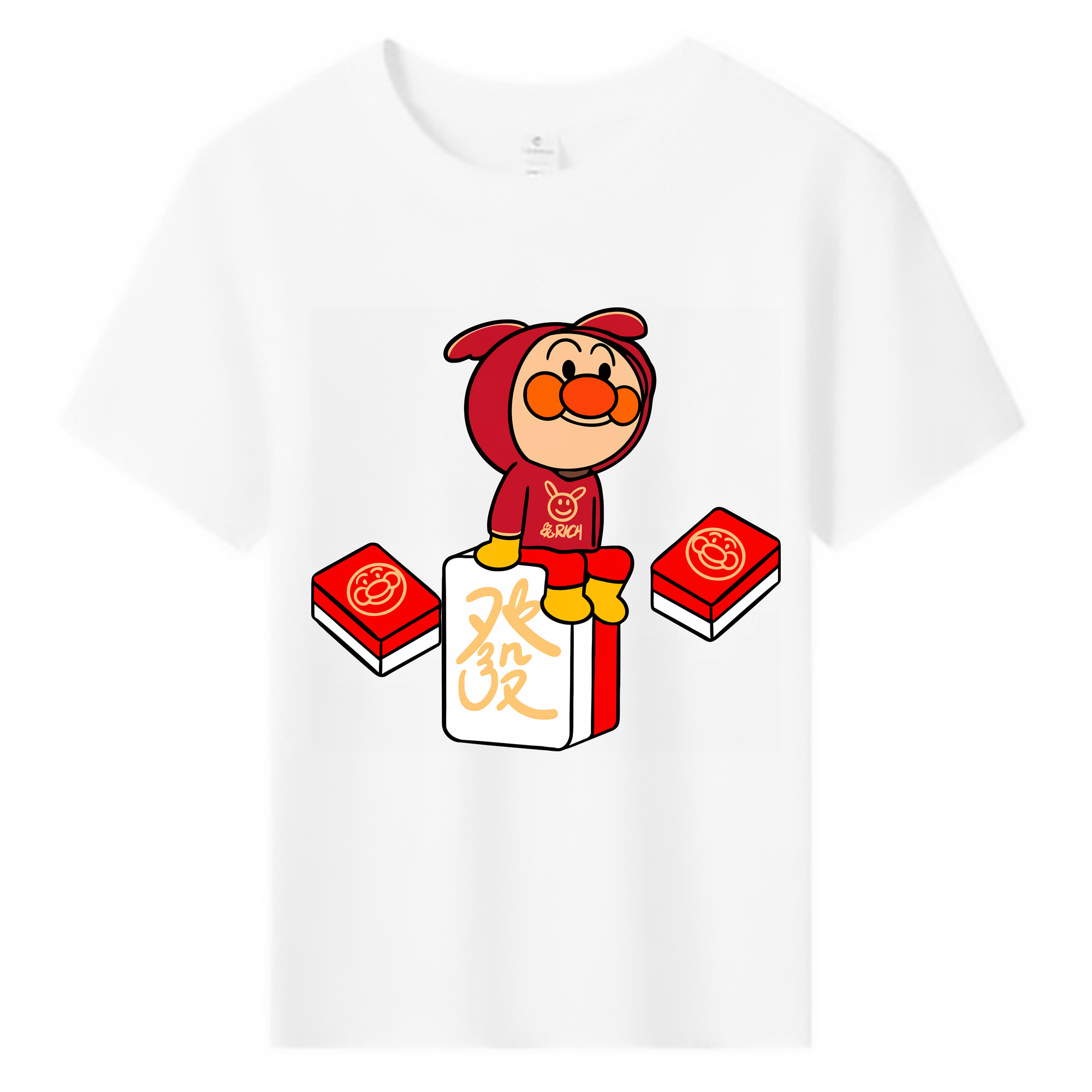 （画像用） アンパンマン Anpanman 綿100％キッズTシャツ（フロントプリント）