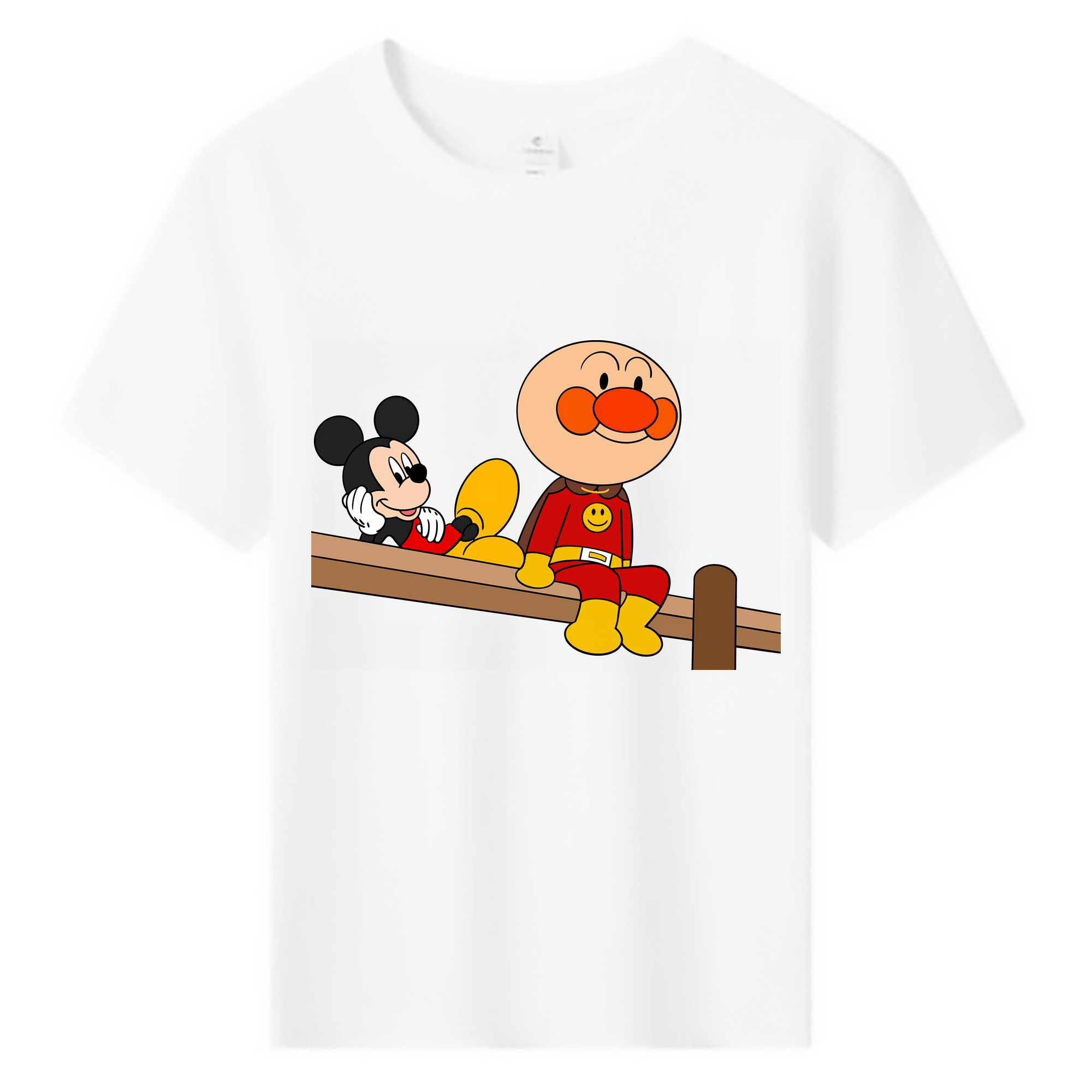 （画像用） アンパンマン Anpanman 綿100％キッズTシャツ（フロントプリント）