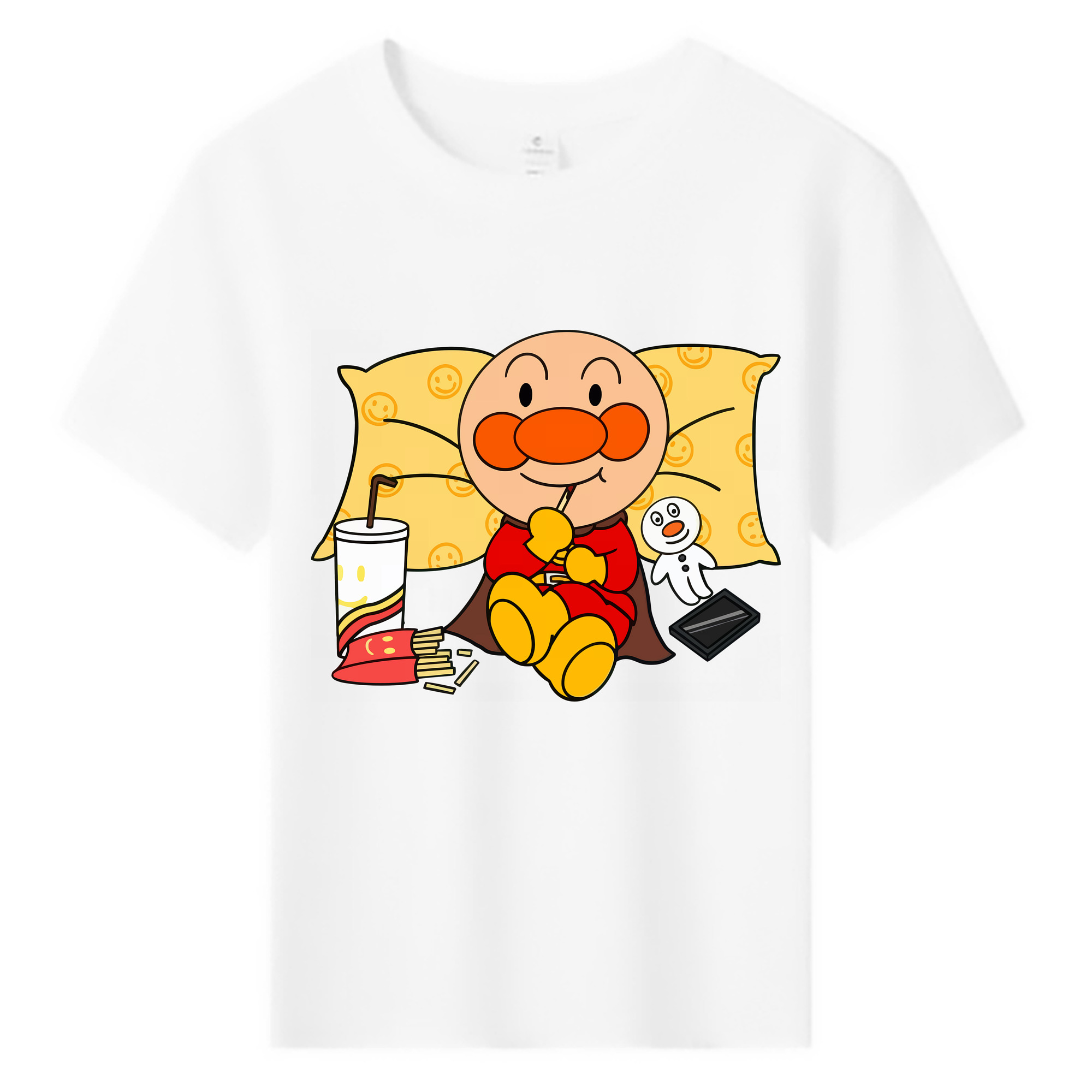 （画像用） アンパンマン Anpanman 綿100％キッズTシャツ（フロントプリント）