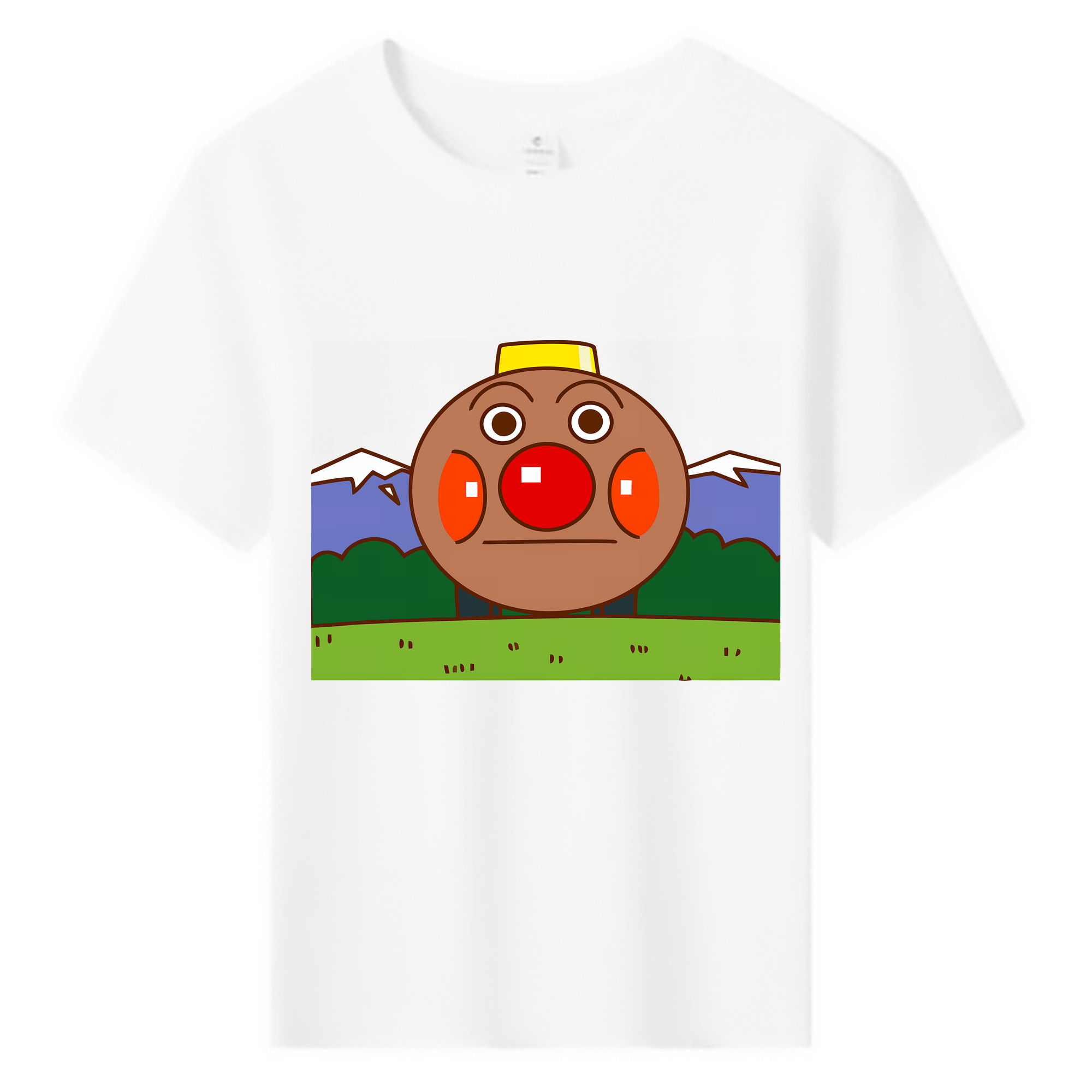 （画像用） アンパンマン Anpanman 綿100％キッズTシャツ（フロントプリント）