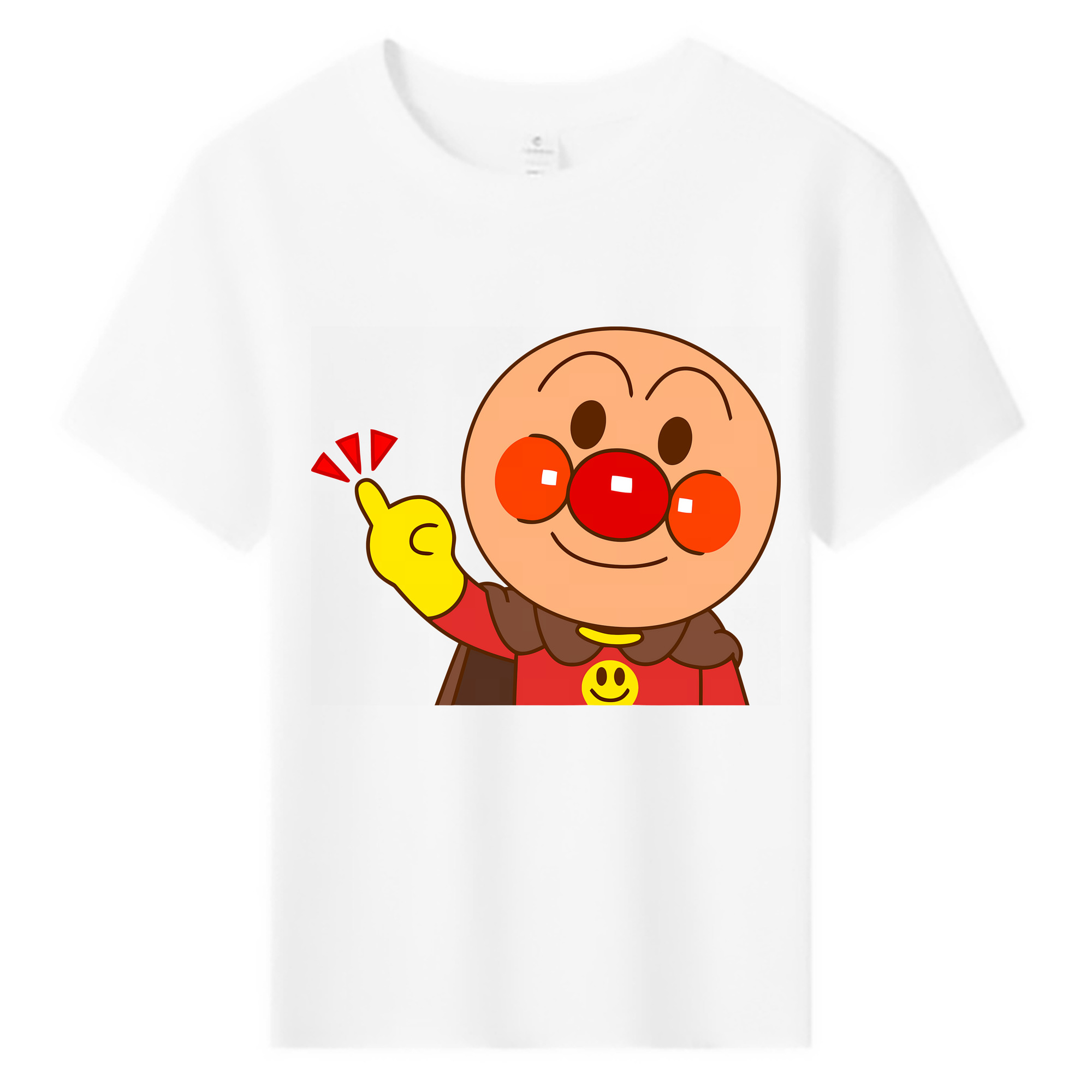 （画像用） アンパンマン Anpanman 綿100％キッズTシャツ（フロントプリント）