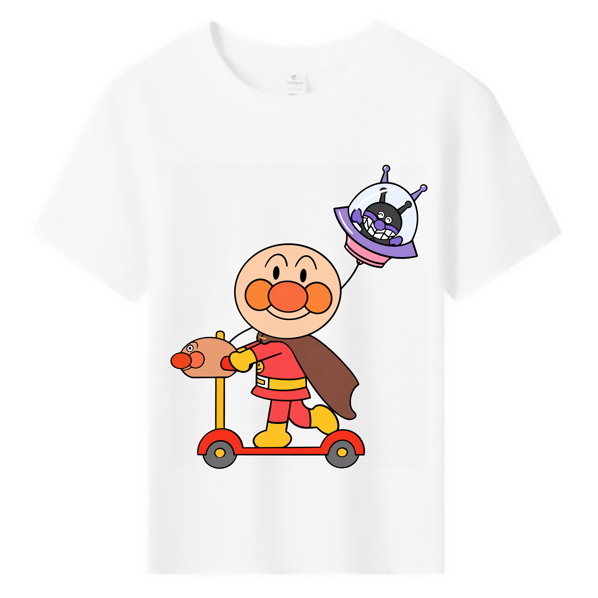 （画像用） アンパンマン Anpanman 綿100％キッズTシャツ（フロントプリント）