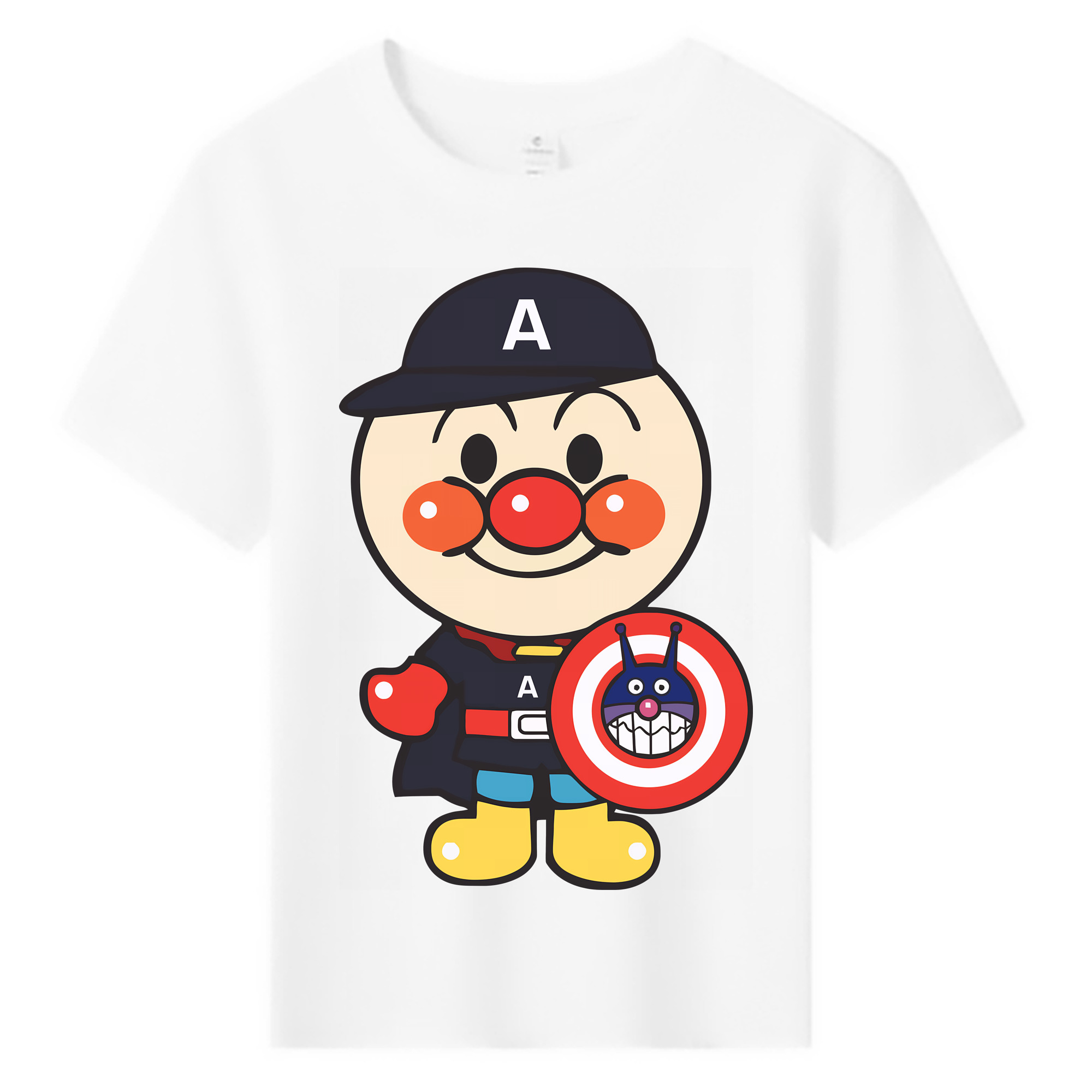 （画像用） アンパンマン Anpanman 綿100％キッズTシャツ（フロントプリント）