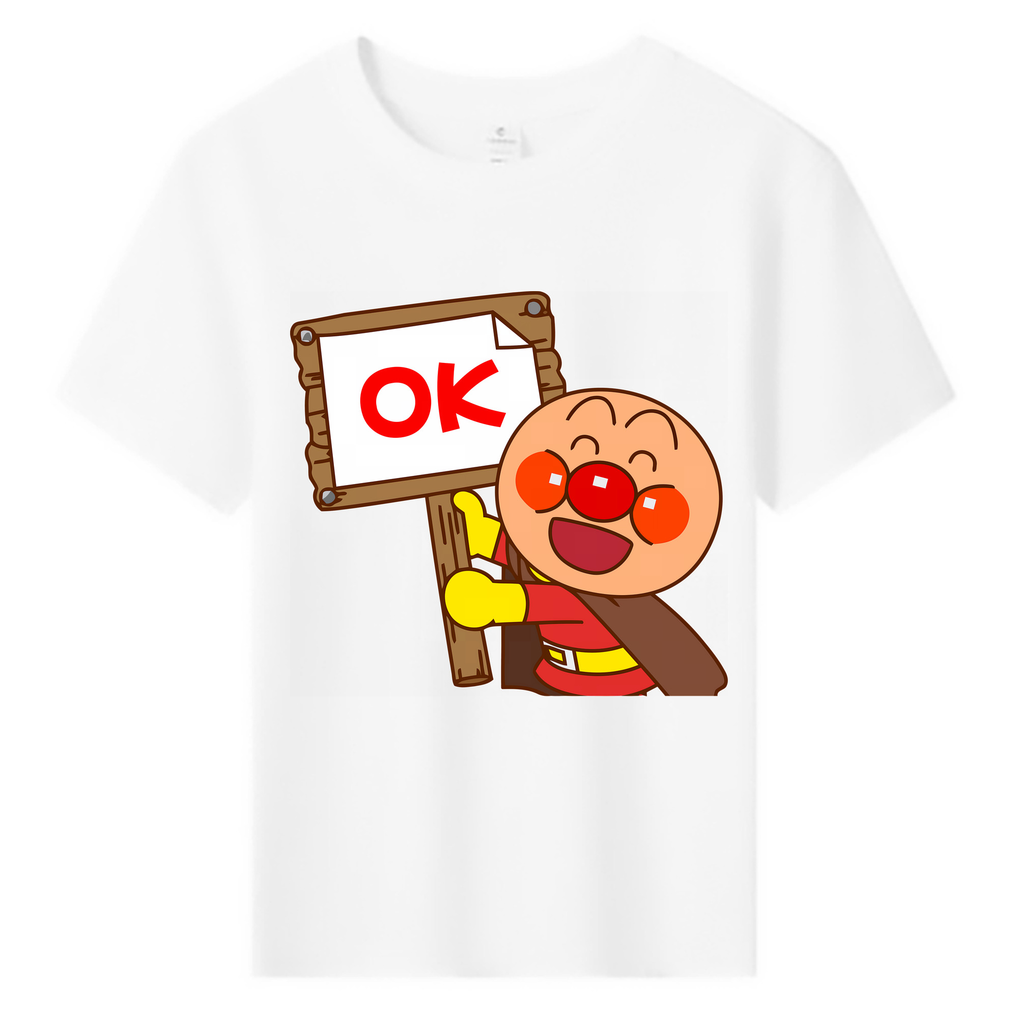 （画像用） アンパンマン Anpanman 綿100％キッズTシャツ（フロントプリント）
