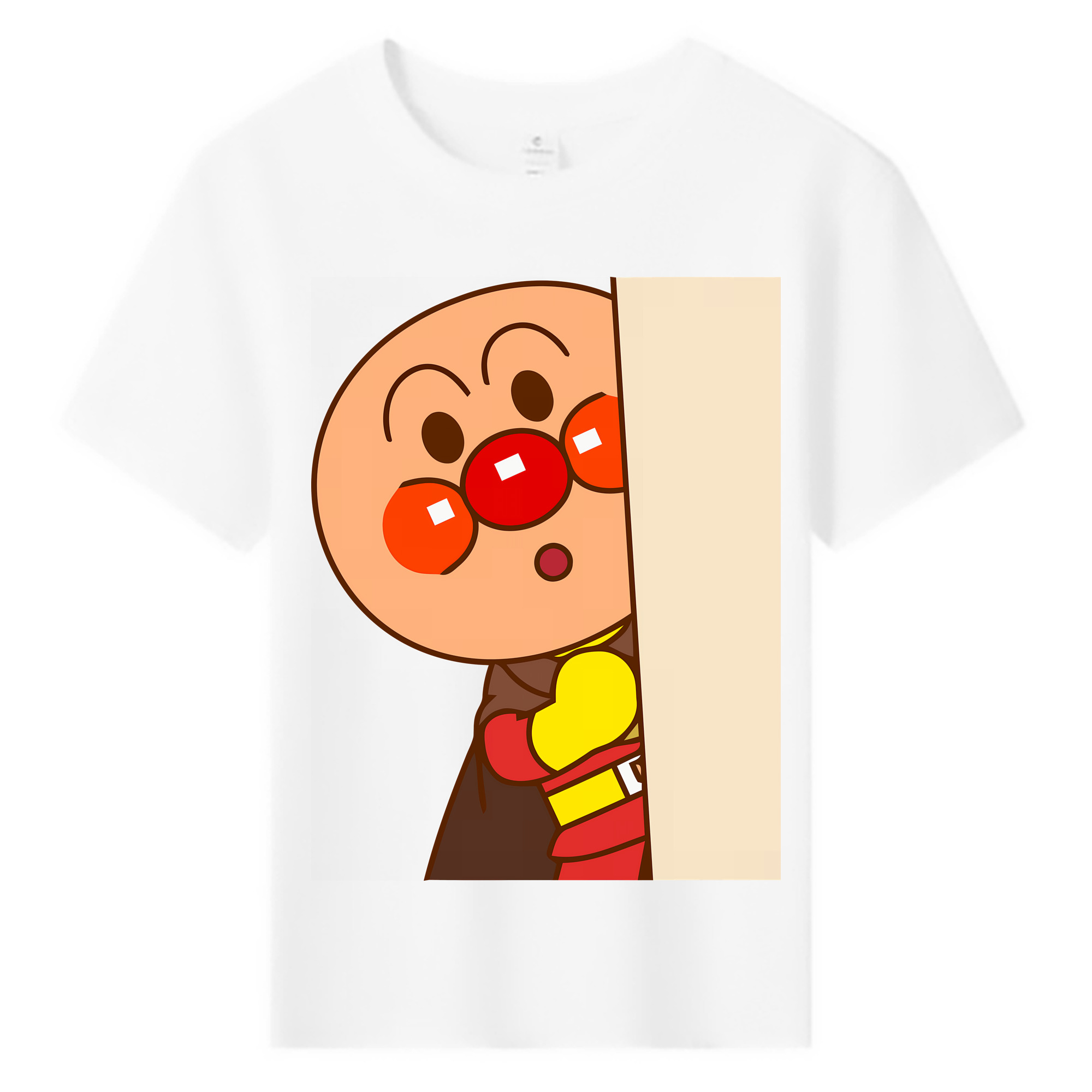 （画像用） アンパンマン Anpanman 綿100％キッズTシャツ（フロントプリント）
