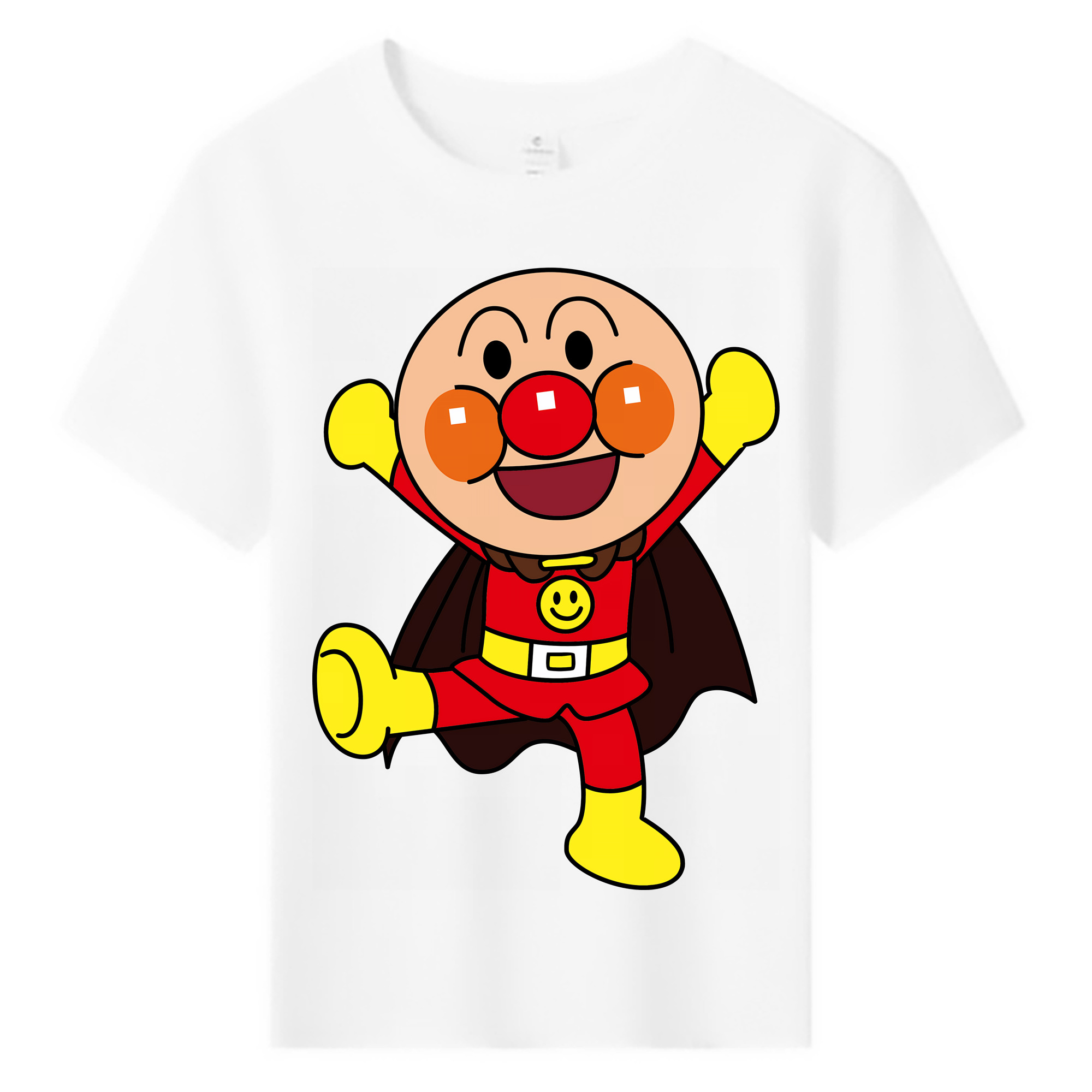 （画像用） アンパンマン Anpanman 綿100％キッズTシャツ（フロントプリント）