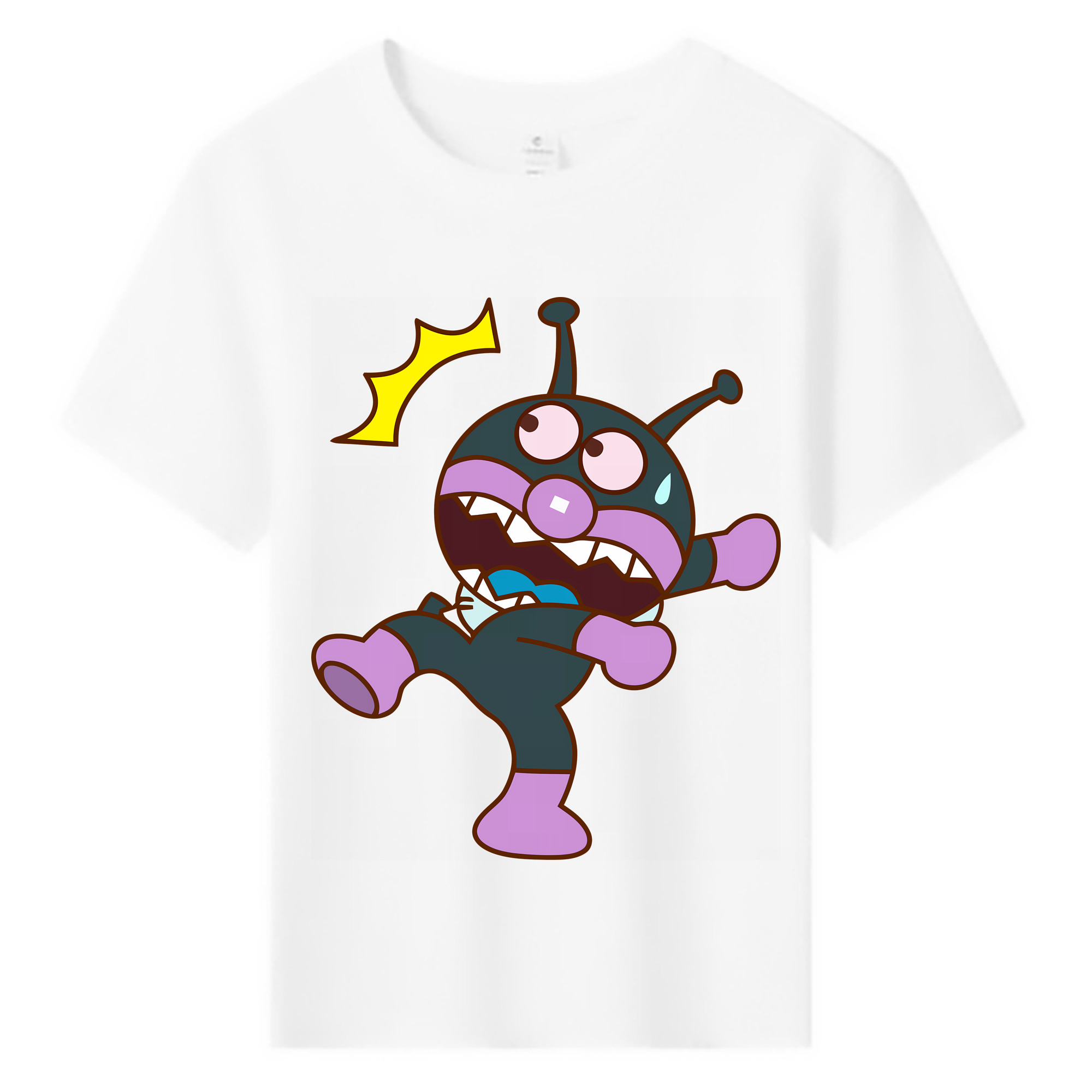 （画像用） アンパンマン Anpanman 綿100％キッズTシャツ（フロントプリント）