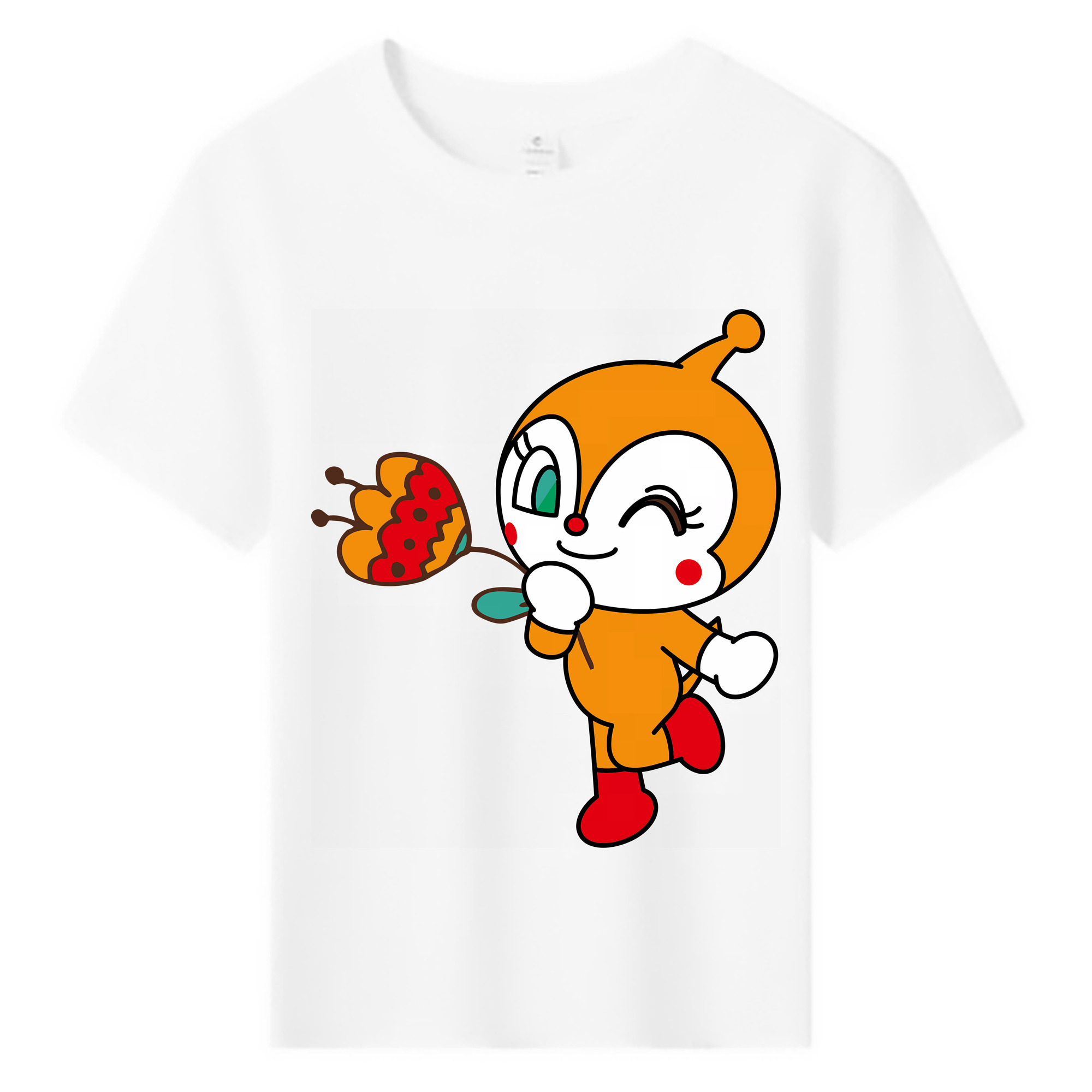 （画像用） アンパンマン Anpanman 綿100％キッズTシャツ（フロントプリント）
