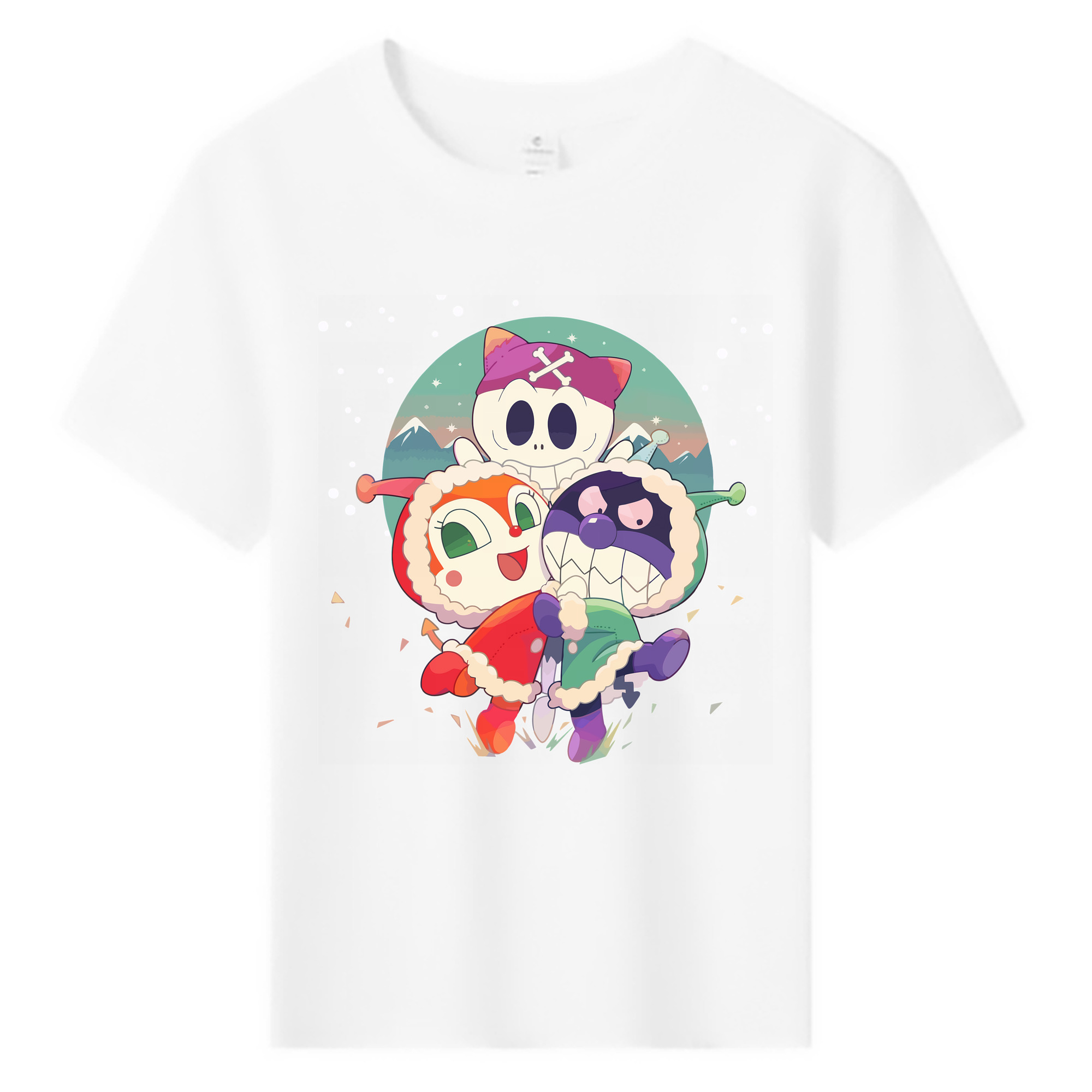 （画像用） アンパンマン Anpanman 綿100％キッズTシャツ（フロントプリント）