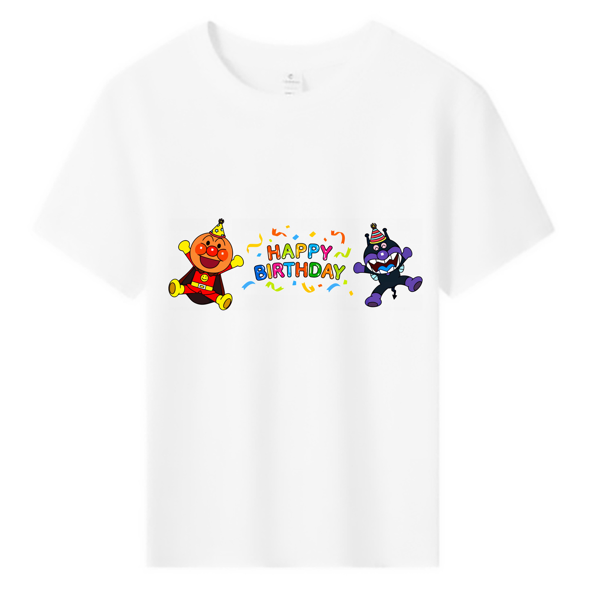 （画像用） アンパンマン Anpanman 綿100％キッズTシャツ（フロントプリント）