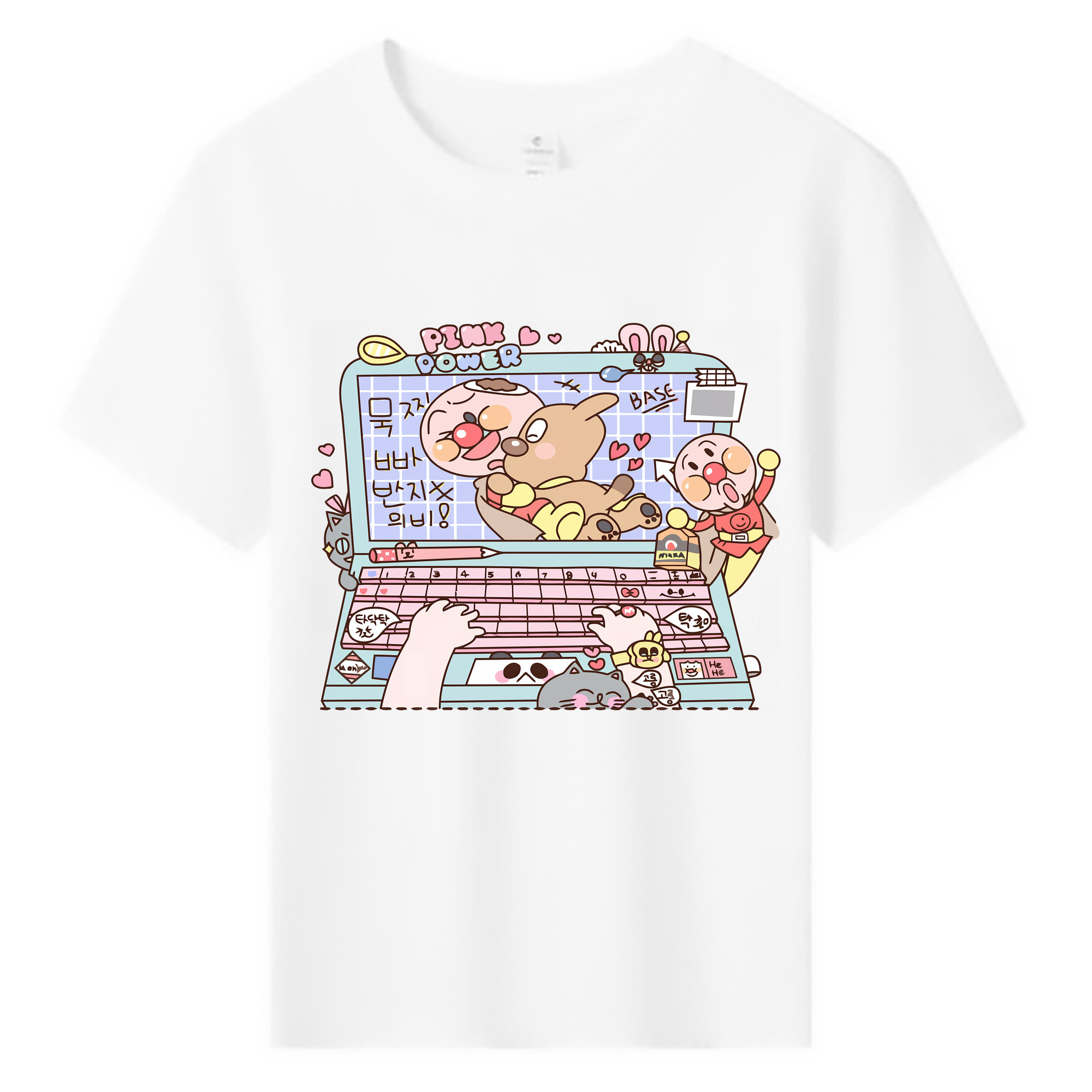 （画像用） アンパンマン Anpanman 綿100％キッズTシャツ（フロントプリント）