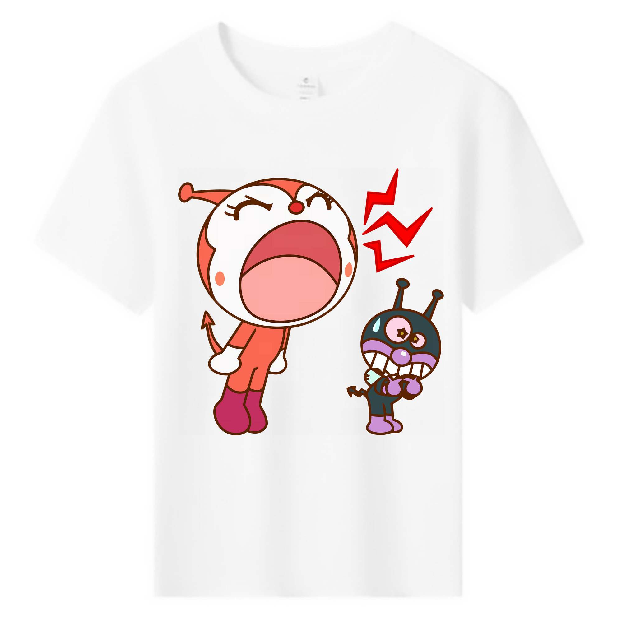 （画像用） アンパンマン Anpanman 綿100％キッズTシャツ（フロントプリント）