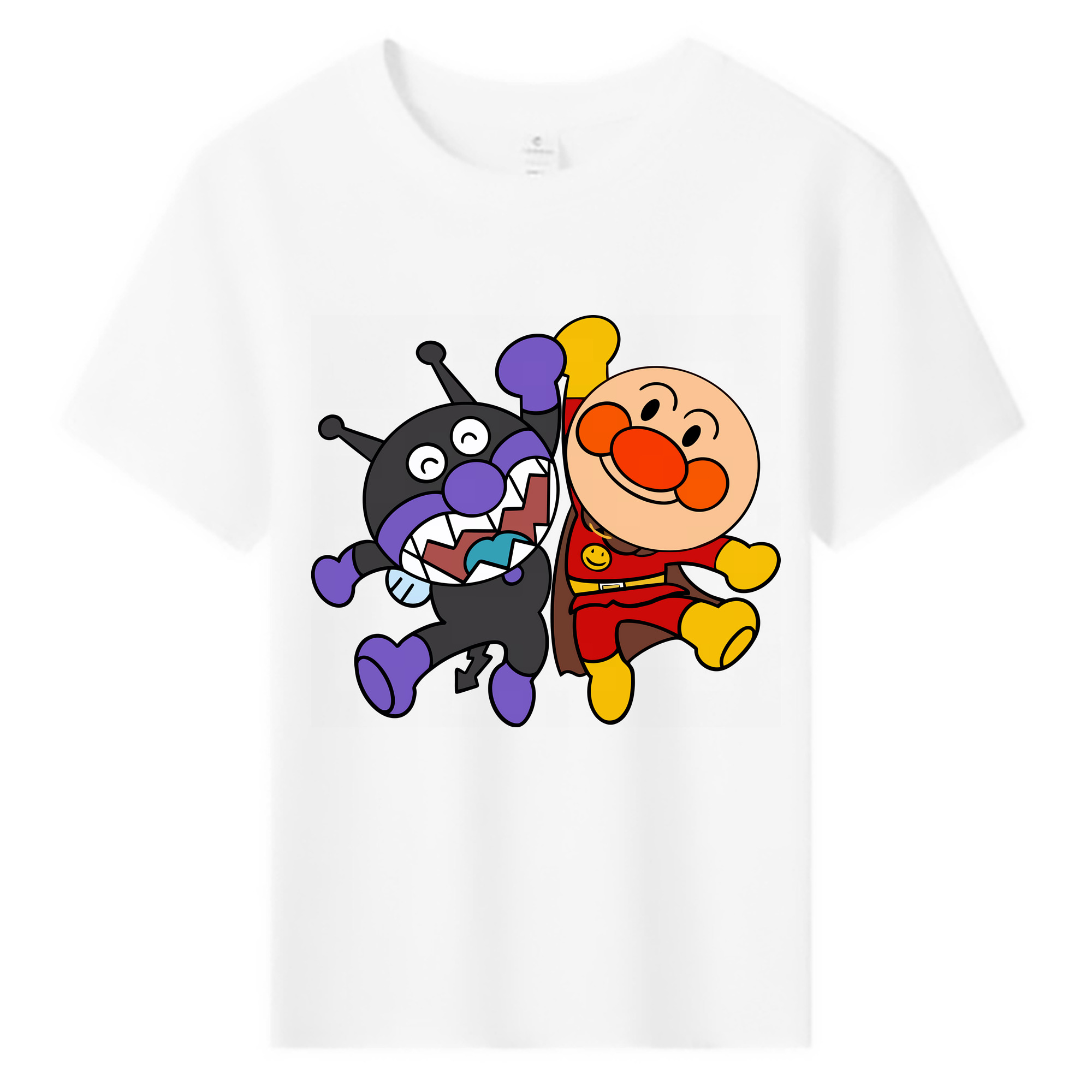 （画像用） アンパンマン Anpanman 綿100％キッズTシャツ（フロントプリント）