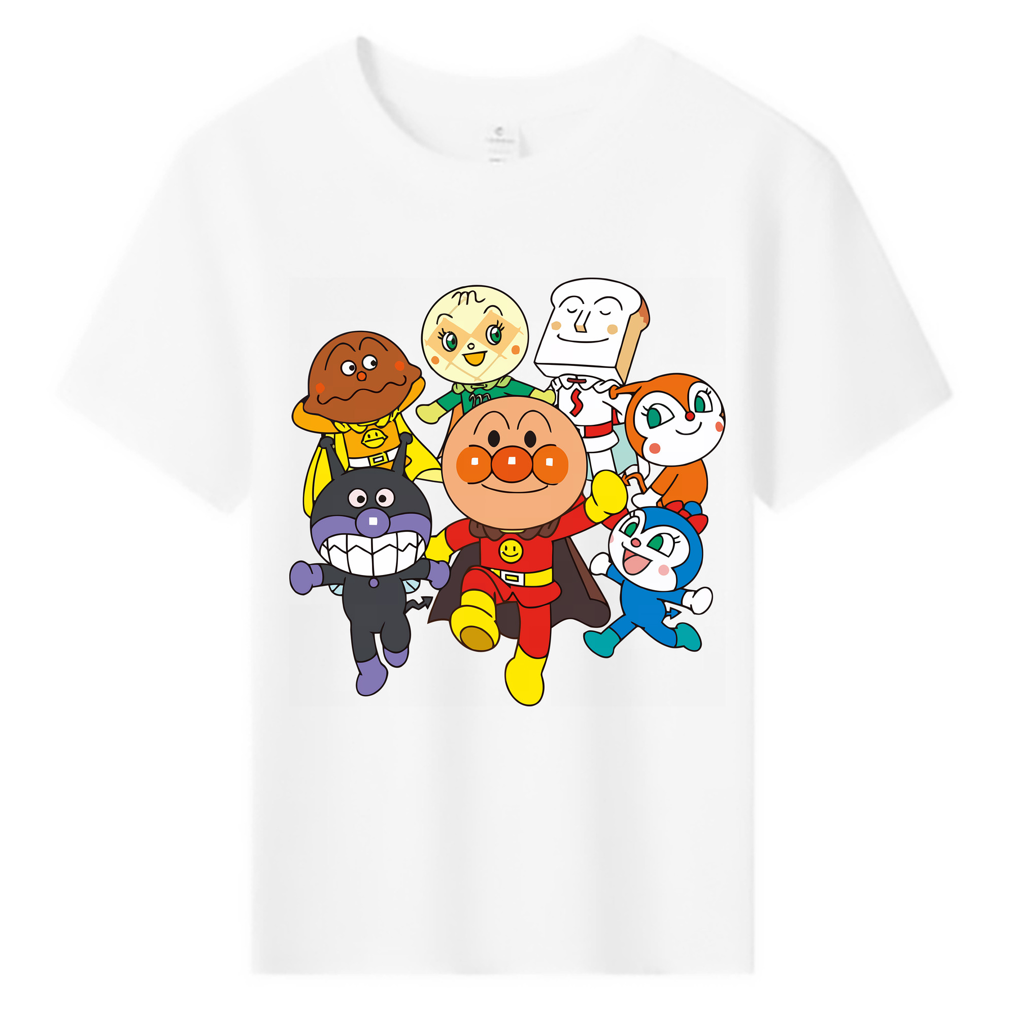 （画像用） アンパンマン Anpanman 綿100％キッズTシャツ（フロントプリント）