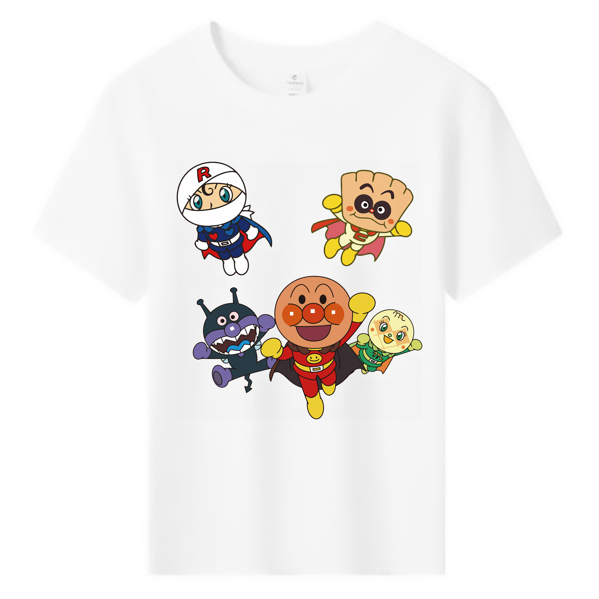 （画像用） アンパンマン Anpanman 綿100％キッズTシャツ（フロントプリント）