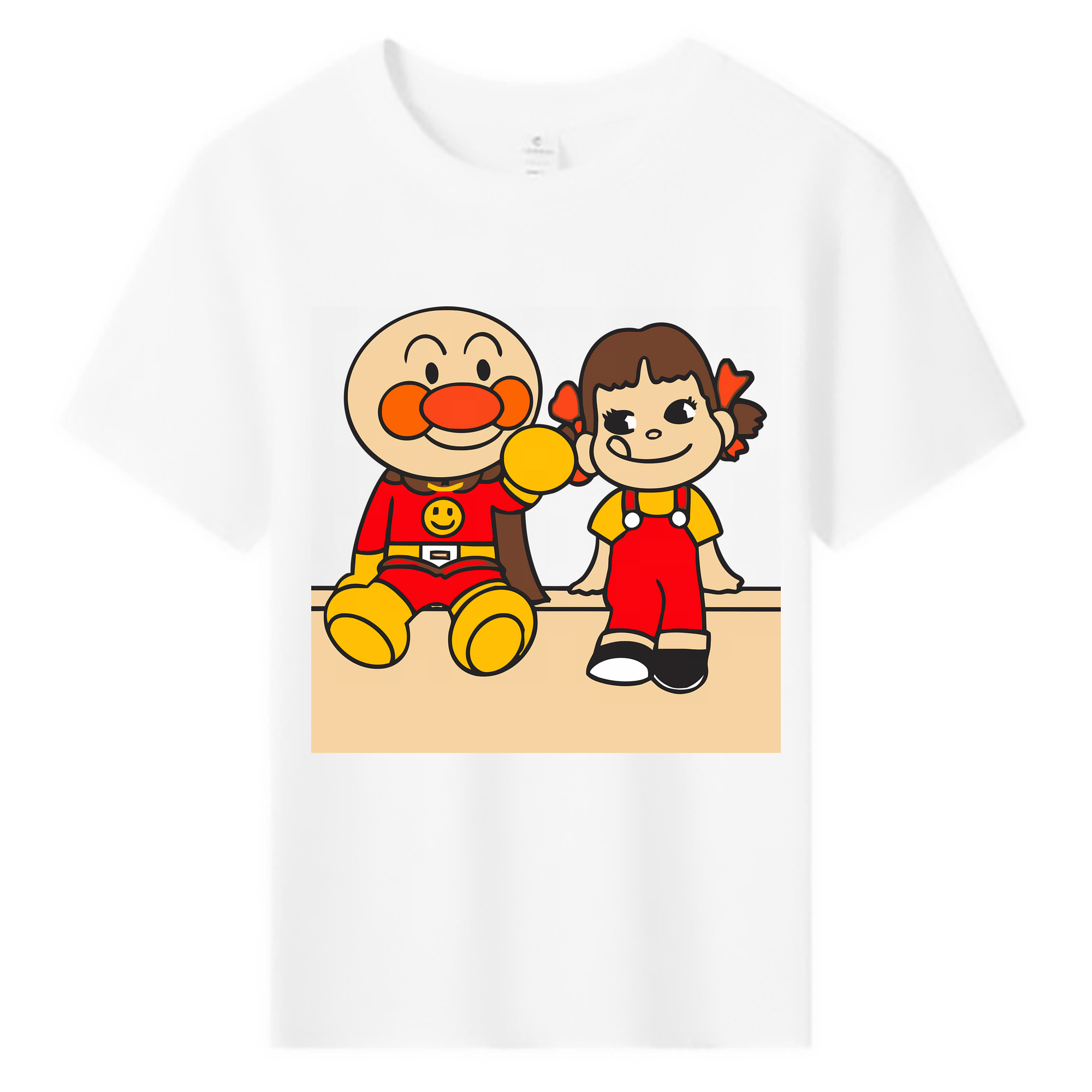 （画像用） アンパンマン Anpanman 綿100％キッズTシャツ（フロントプリント）