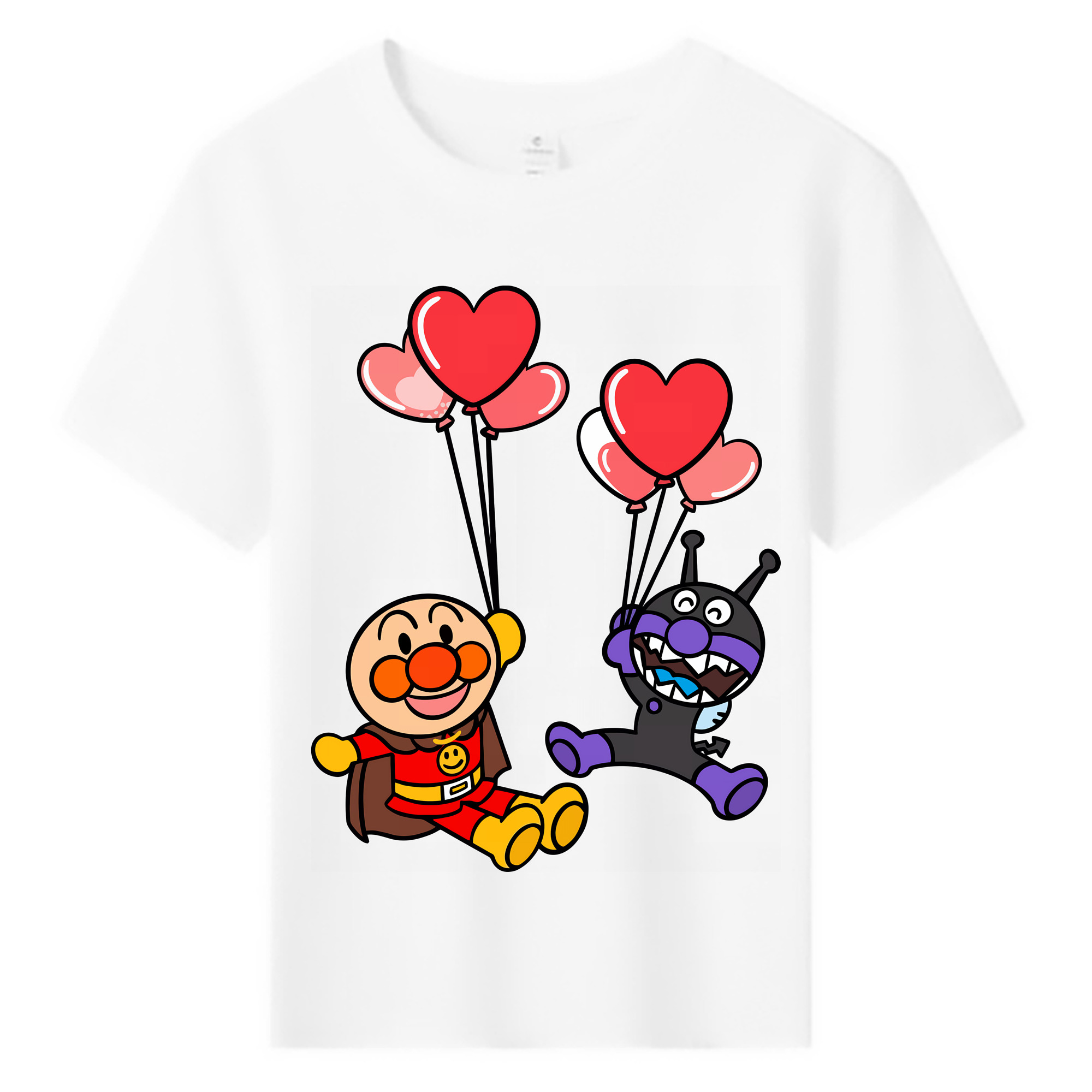 （画像用） アンパンマン Anpanman 綿100％キッズTシャツ（フロントプリント）