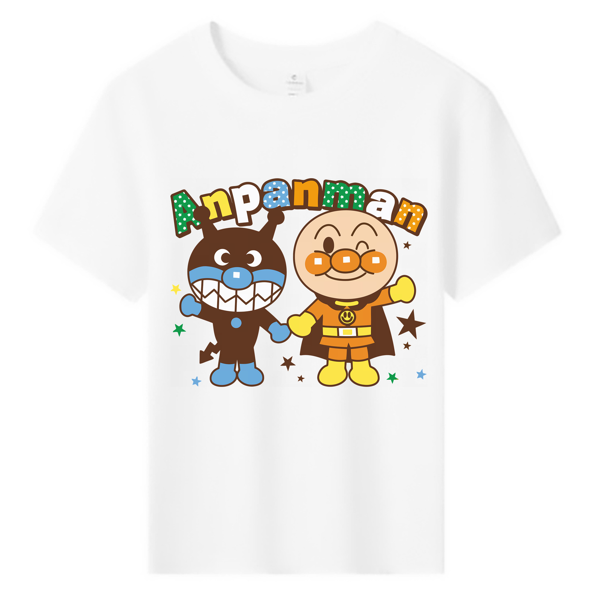 （画像用） アンパンマン Anpanman 綿100％キッズTシャツ（フロントプリント）