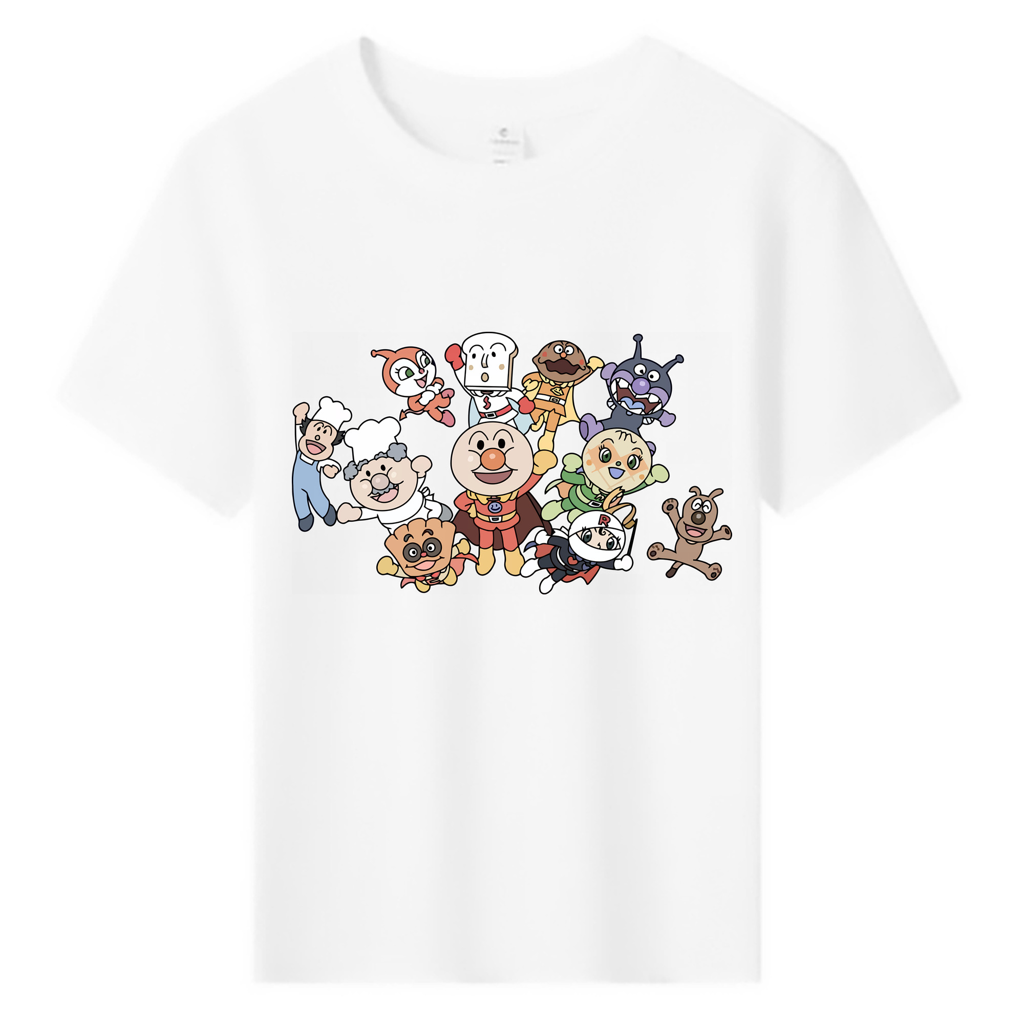 （画像用） アンパンマン Anpanman 綿100％キッズTシャツ（フロントプリント）