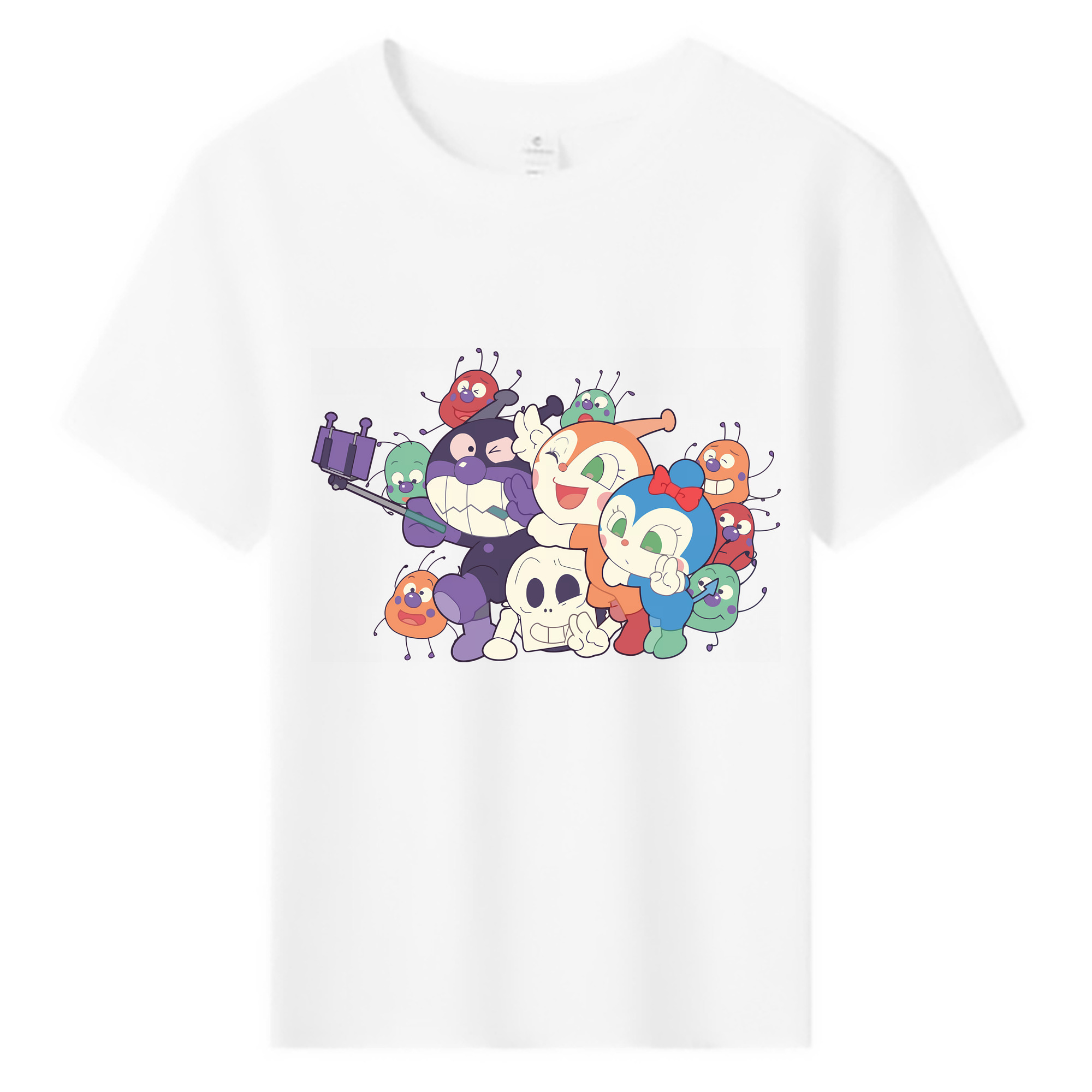 （画像用） アンパンマン Anpanman 綿100％キッズTシャツ（フロントプリント）