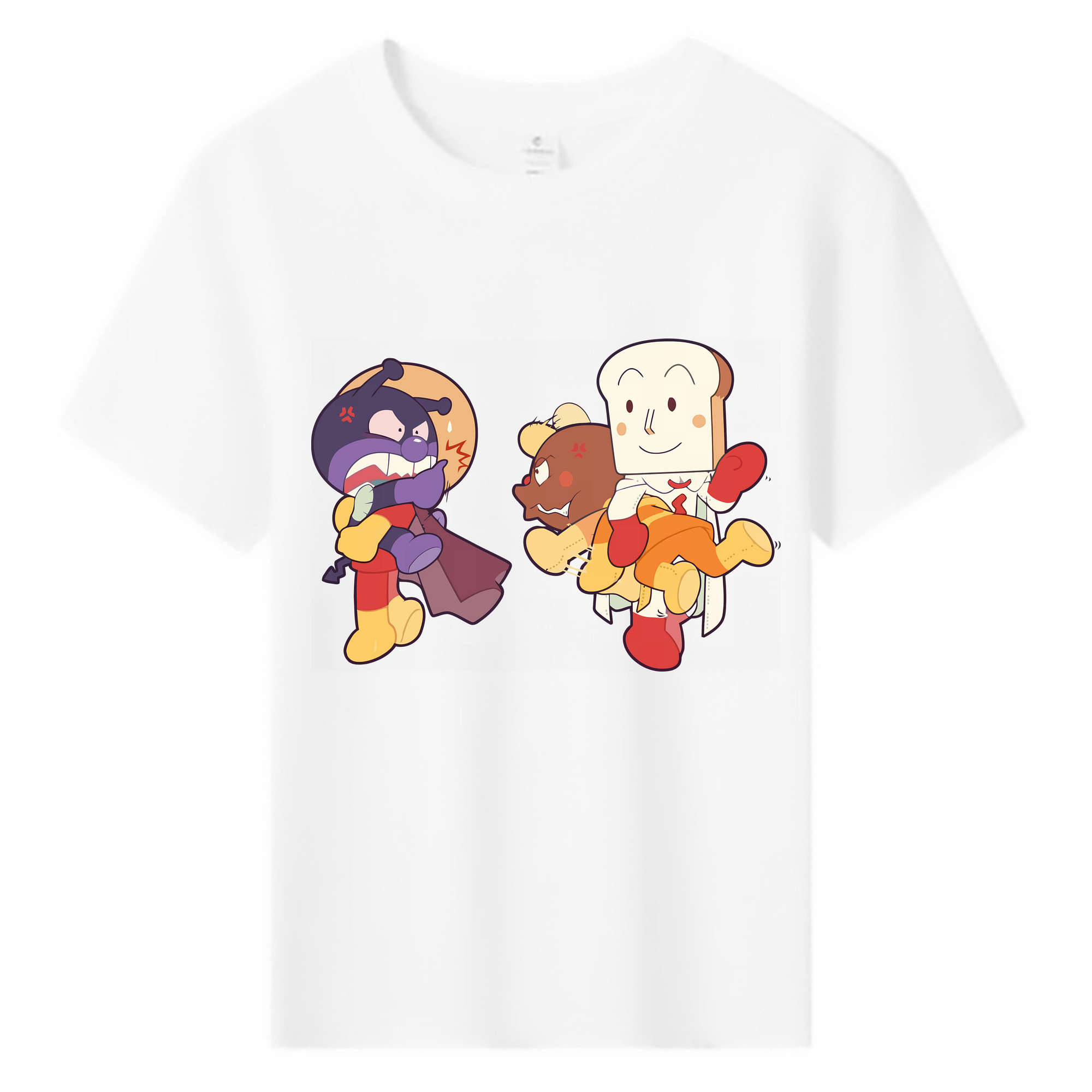（画像用） アンパンマン Anpanman 綿100％キッズTシャツ（フロントプリント）