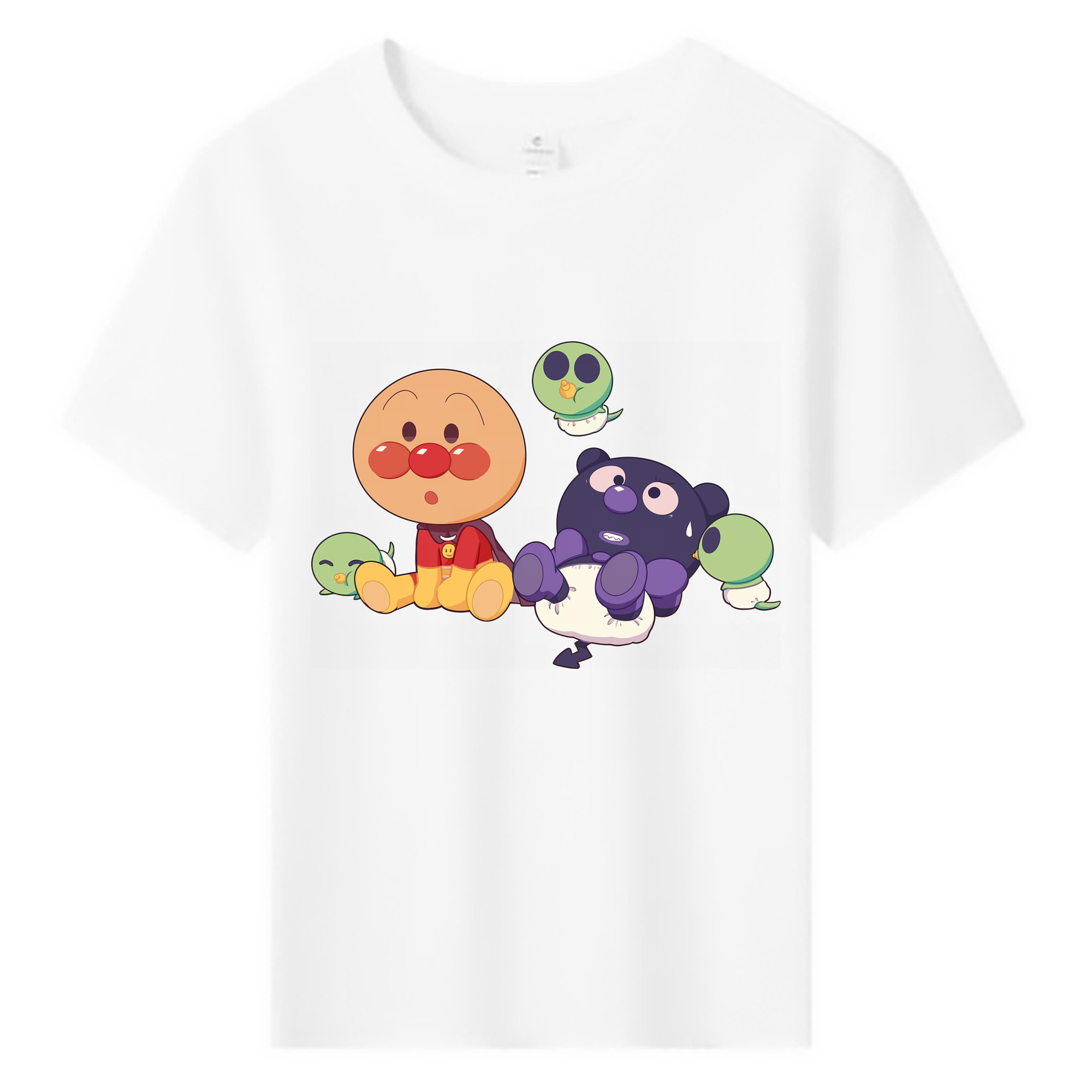 （画像用） アンパンマン Anpanman 綿100％キッズTシャツ（フロントプリント）