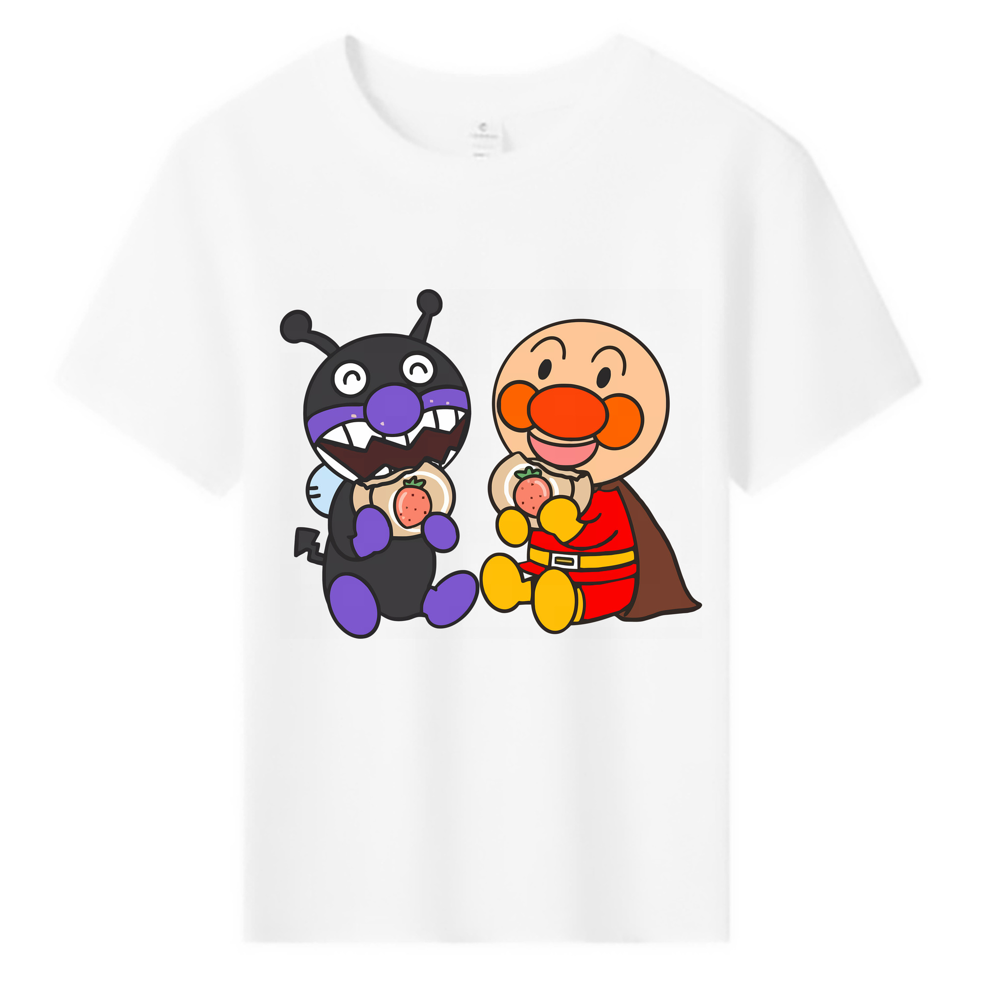 （画像用） アンパンマン Anpanman 綿100％キッズTシャツ（フロントプリント）