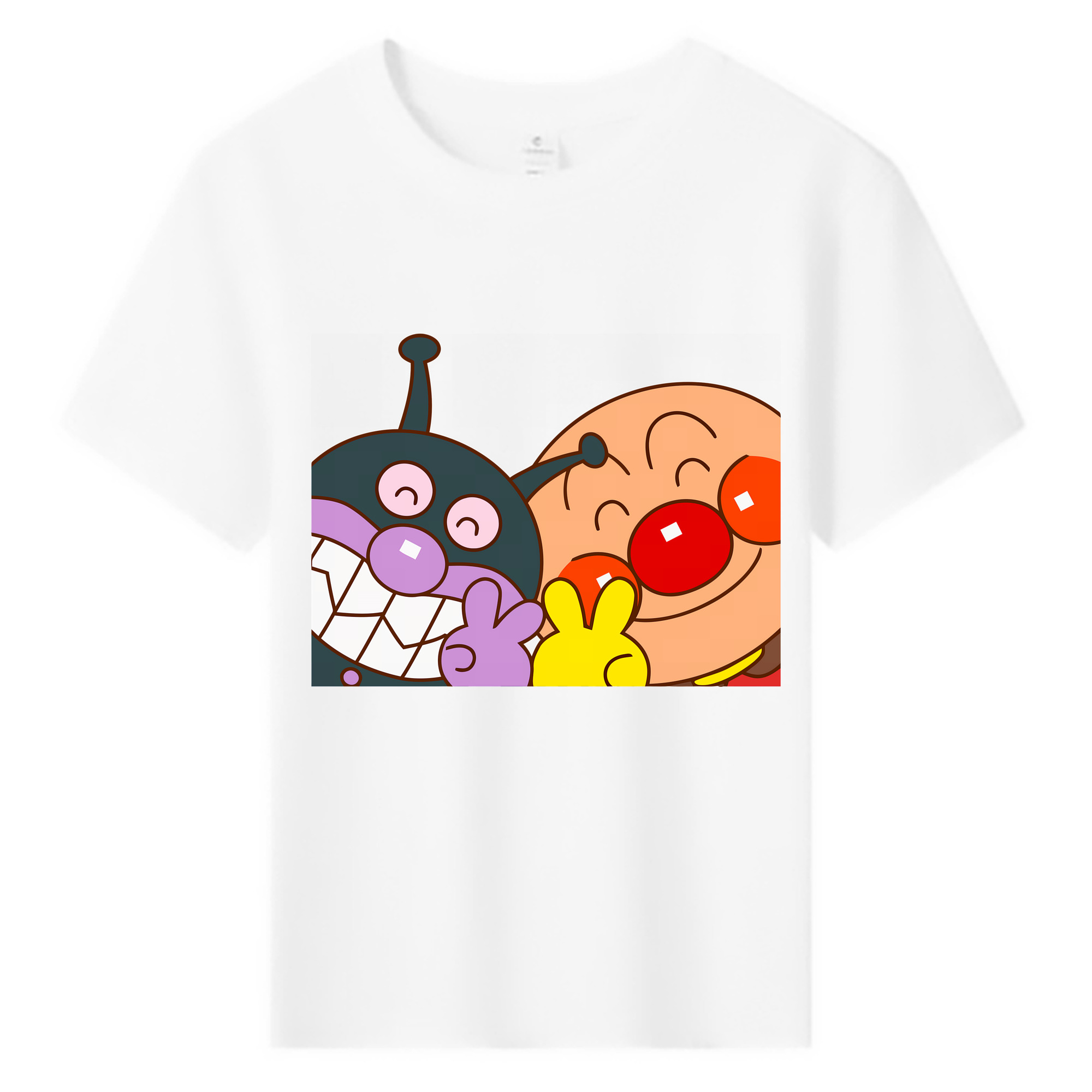 （画像用） アンパンマン Anpanman 綿100％キッズTシャツ（フロントプリント）