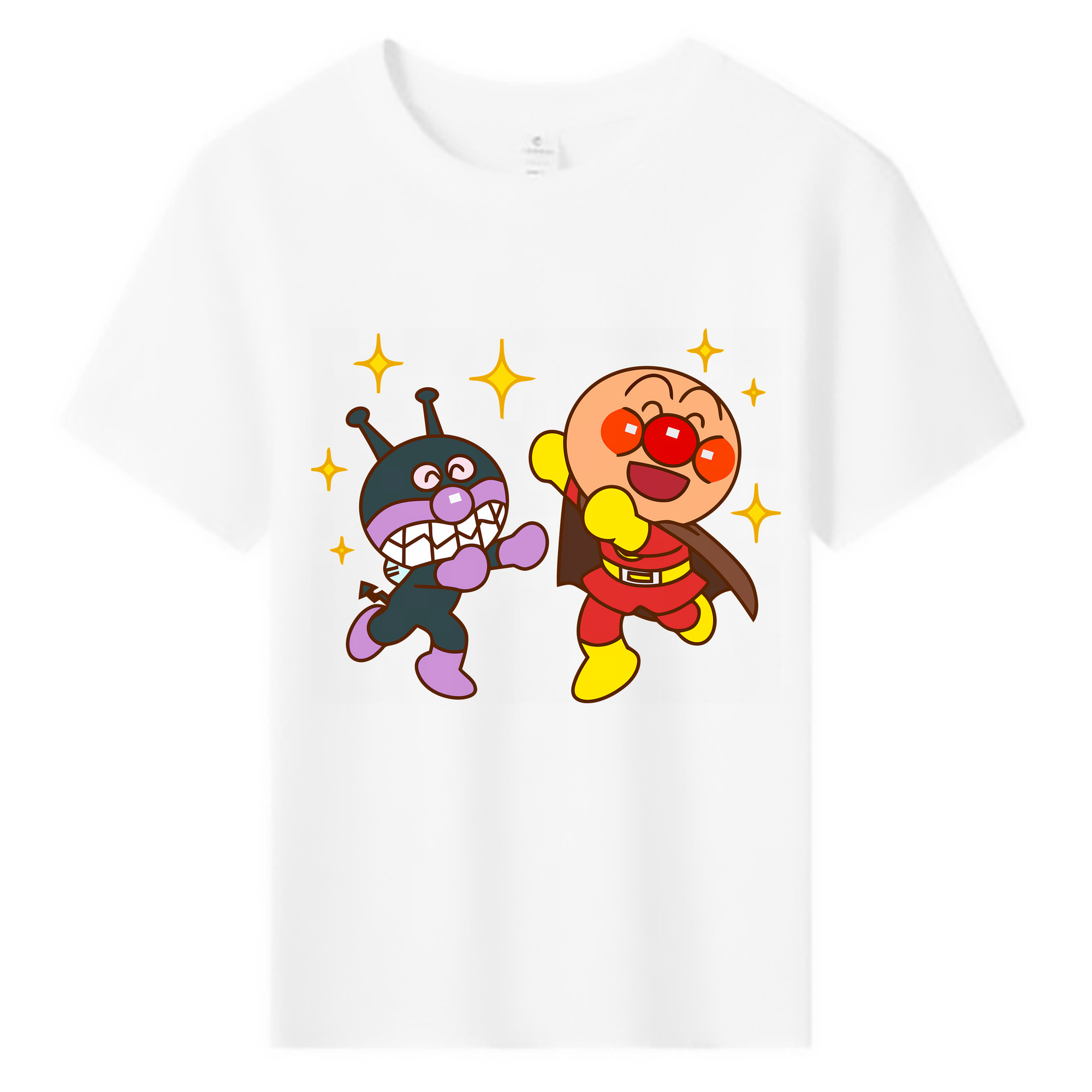 （画像用） アンパンマン Anpanman 綿100％キッズTシャツ（フロントプリント）