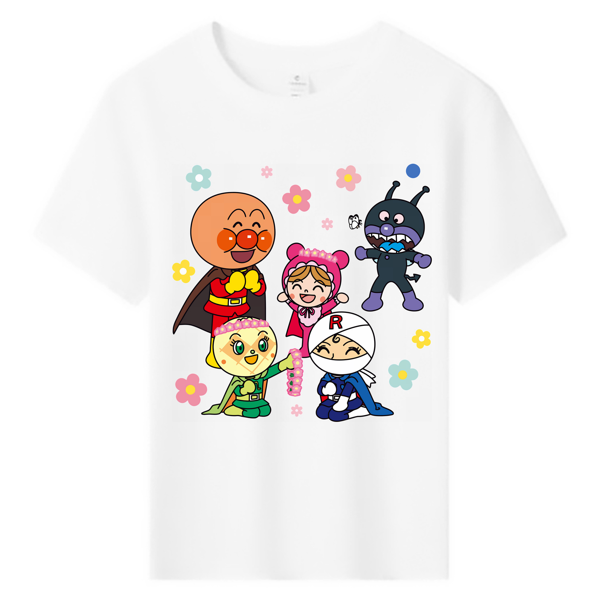 （画像用） アンパンマン Anpanman 綿100％キッズTシャツ（フロントプリント）